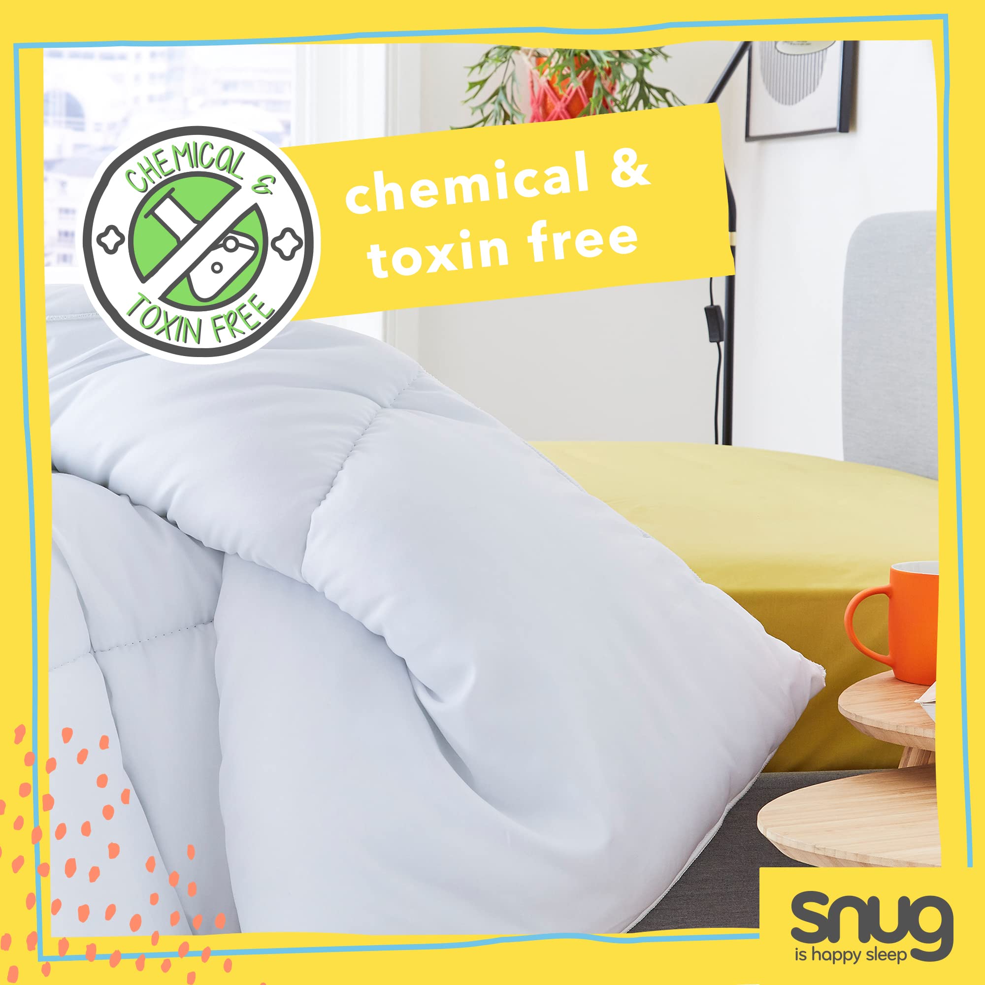 Snug is happy sleep Just Right Double Duvet - 10.5 Tog | Hollowfibre | Machine Washable 4