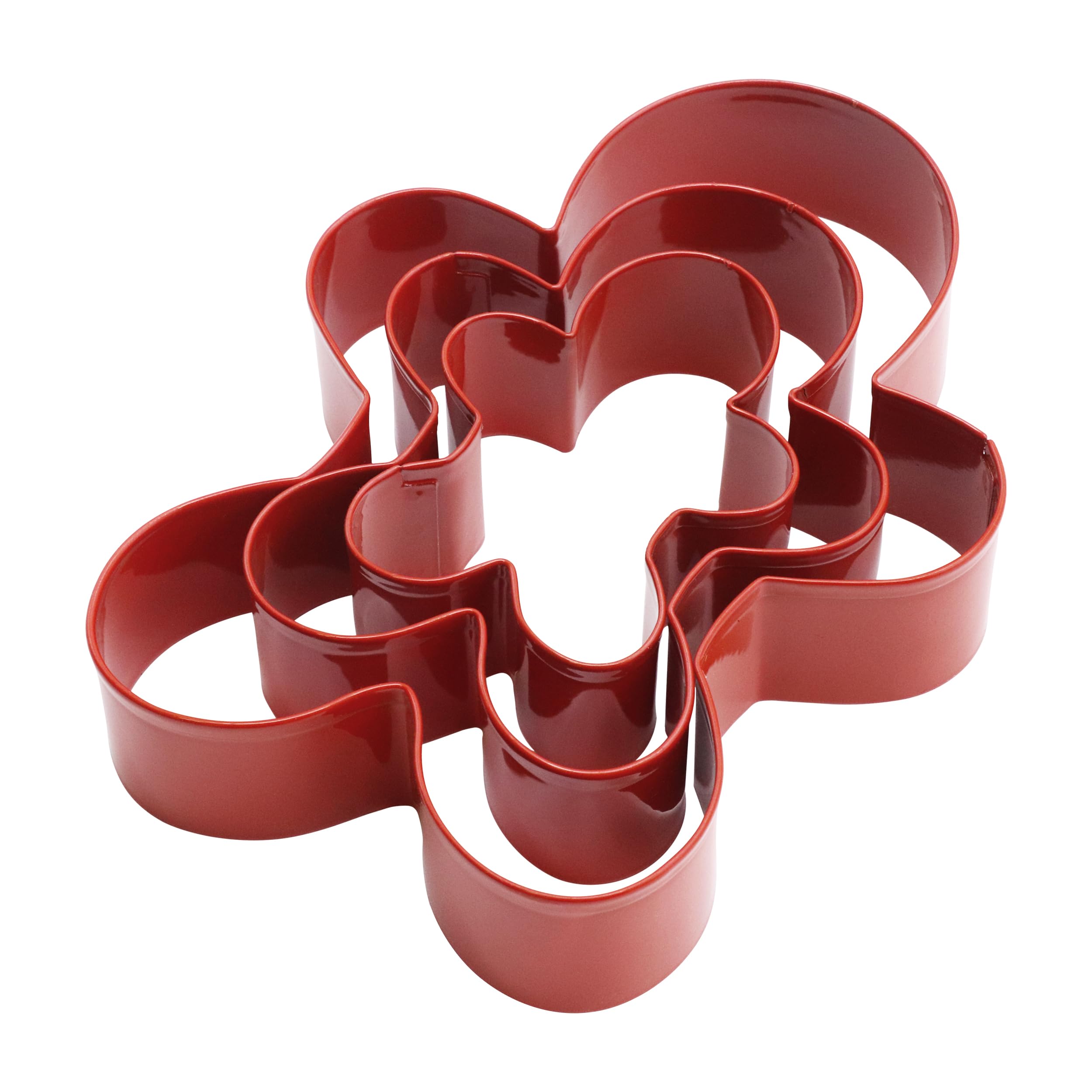 PME Christmas Cookie Cutters - Gingerbread Man Set of 3 | Alloy Steel | Sizes 6cm to 12cm 6