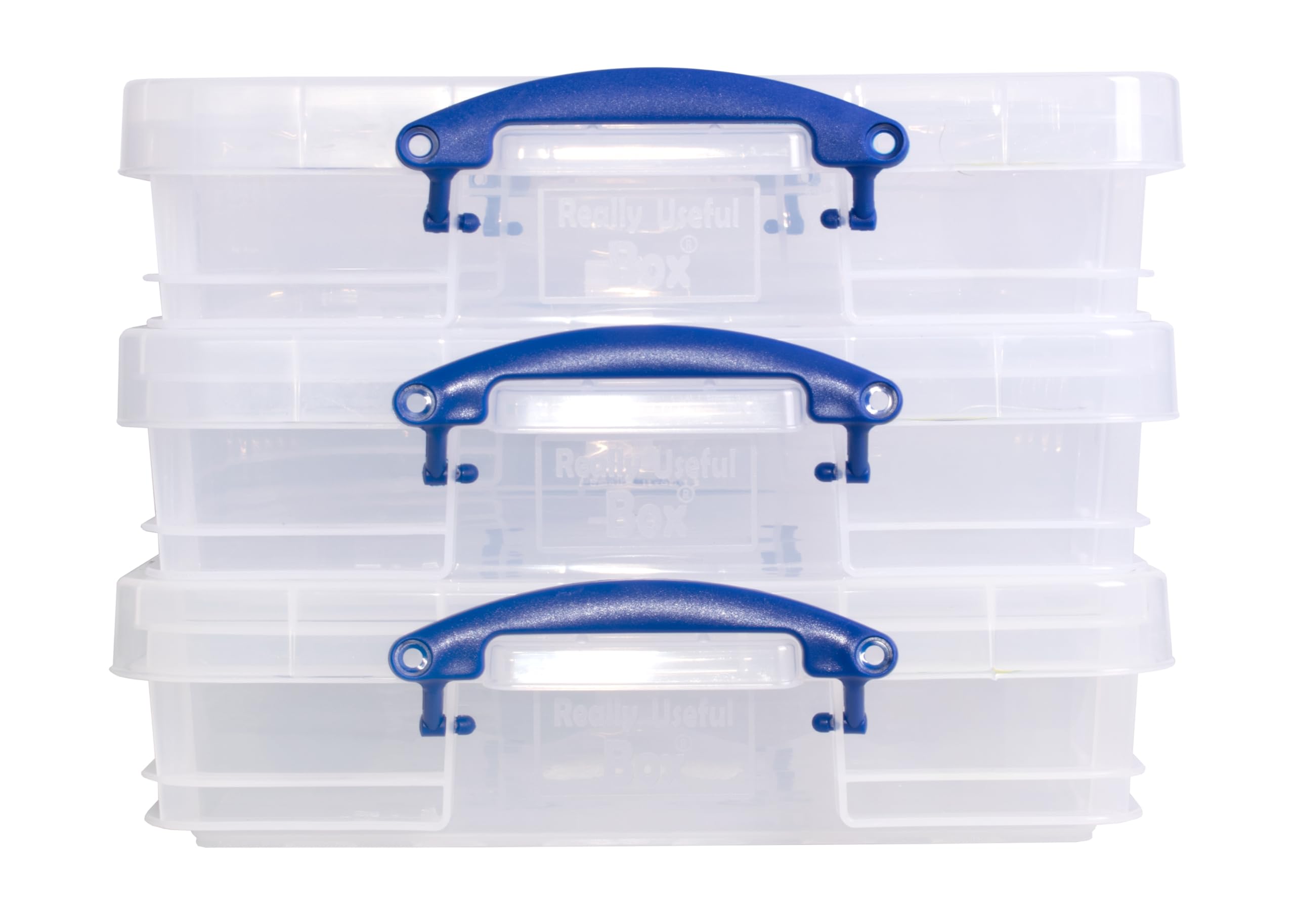 Really Useful Box Storage Box - 20L Capacity, Clear, Pack of 3 | Polypropylene 2