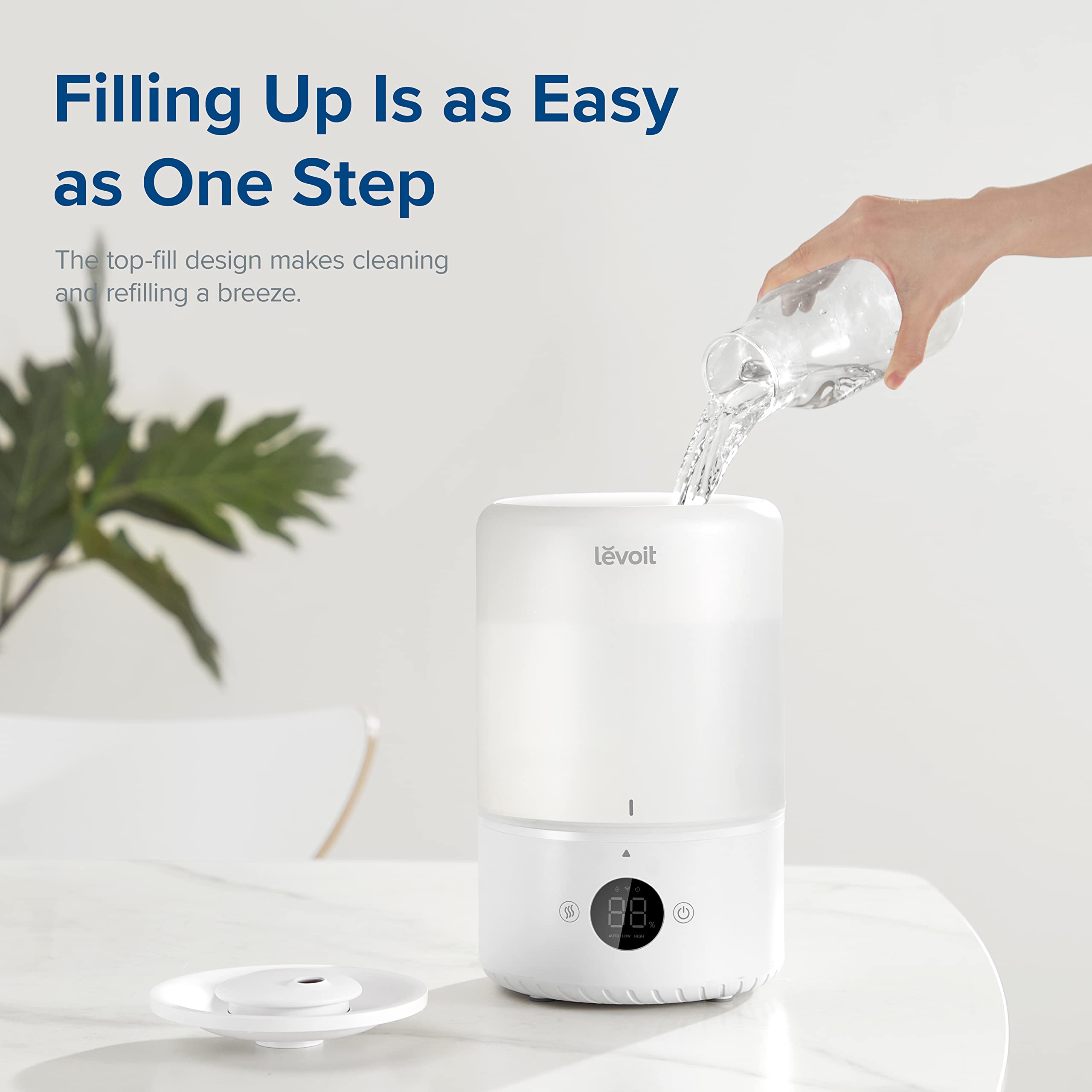 Levoit 3L Smart Cool Mist Humidifier - Top-Fill, Auto Mode, Up to 25H Run Time | Covers 27㎡ 5