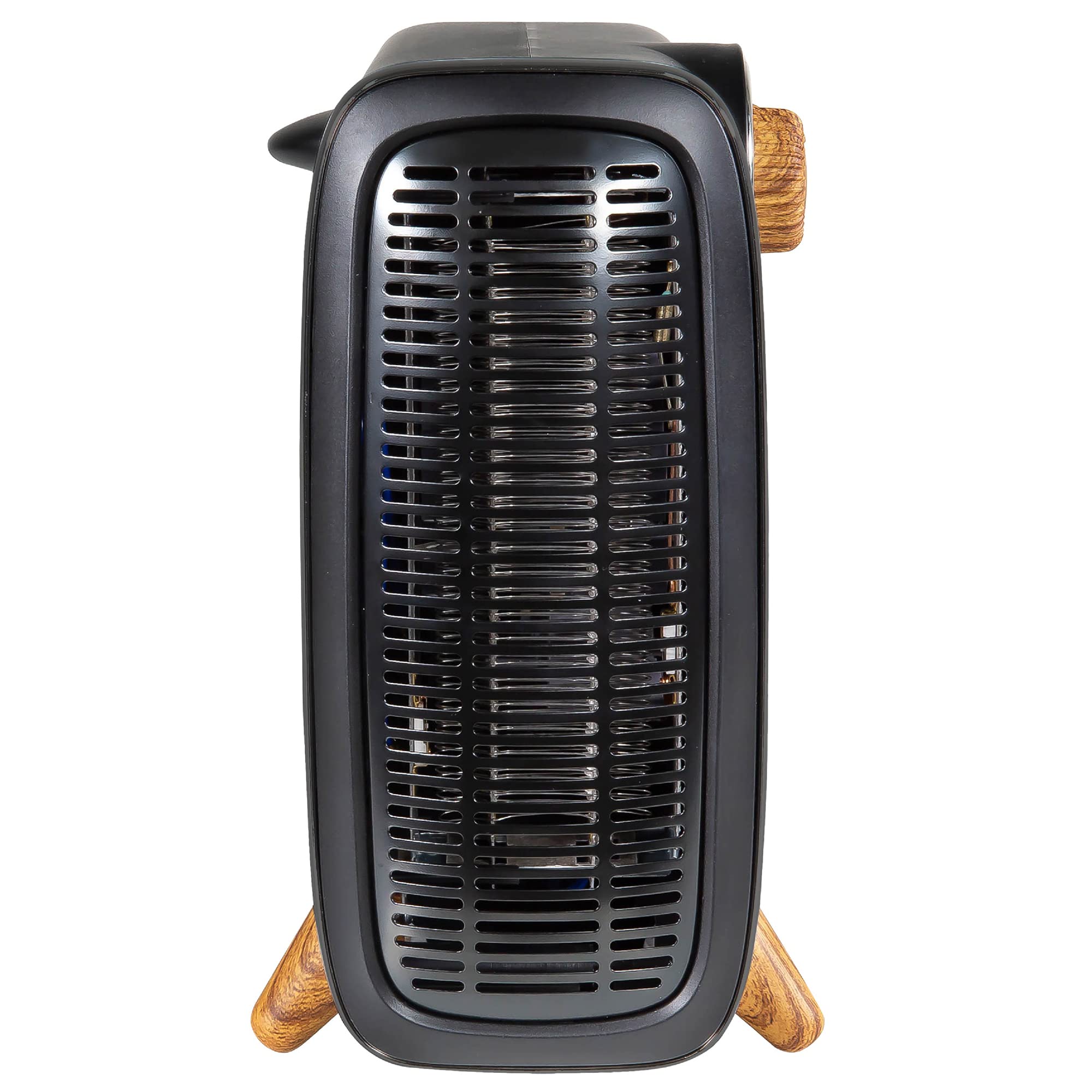 Russell Hobbs 1.8kW Retro Electric Fan Heater - Black Scandi Wood Effect | 20m² Coverage 9