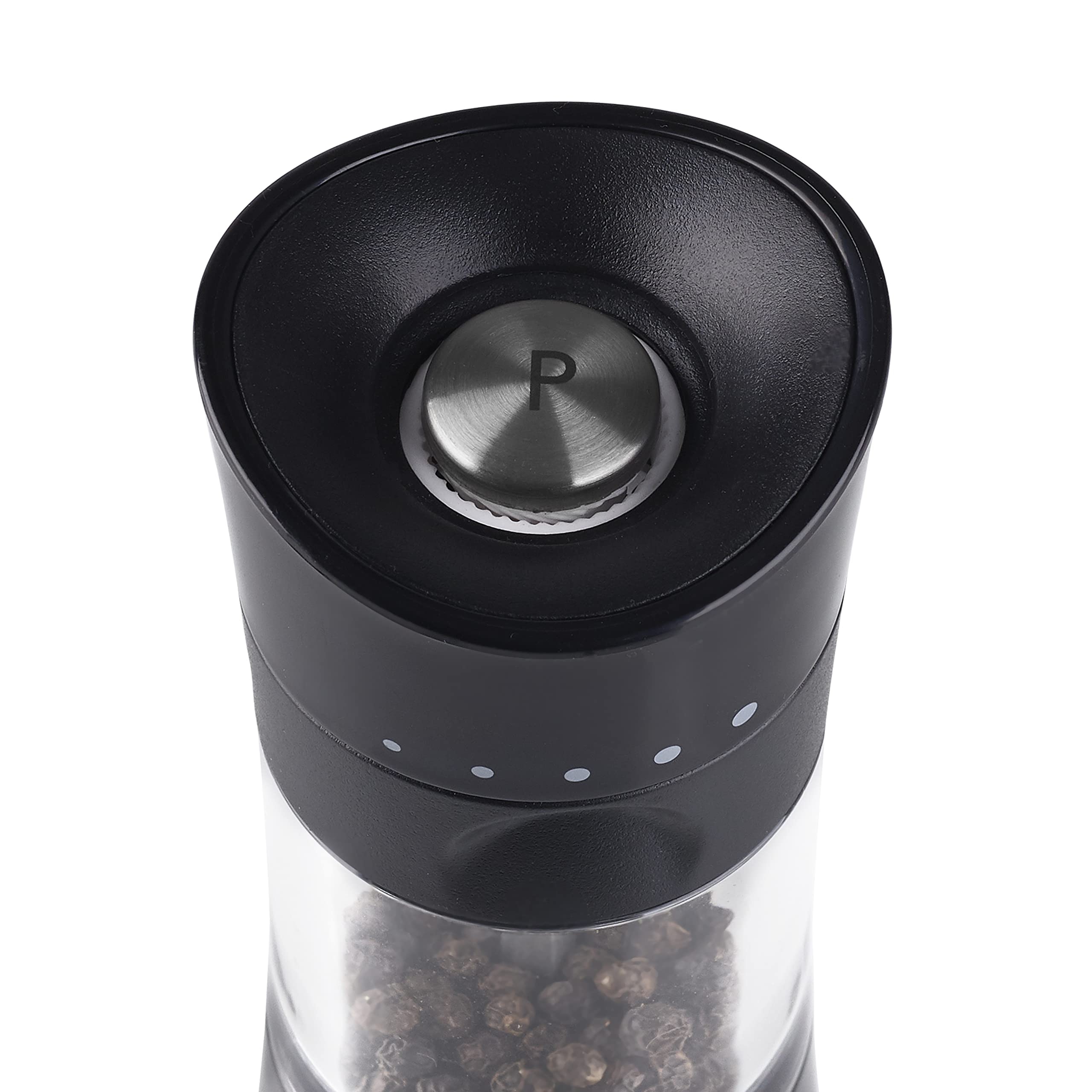 Cole & Mason H306498 Harrogate Black Gift Set | 154mm | ABS Plastic & Ceramic Grinders | Mess Free 4