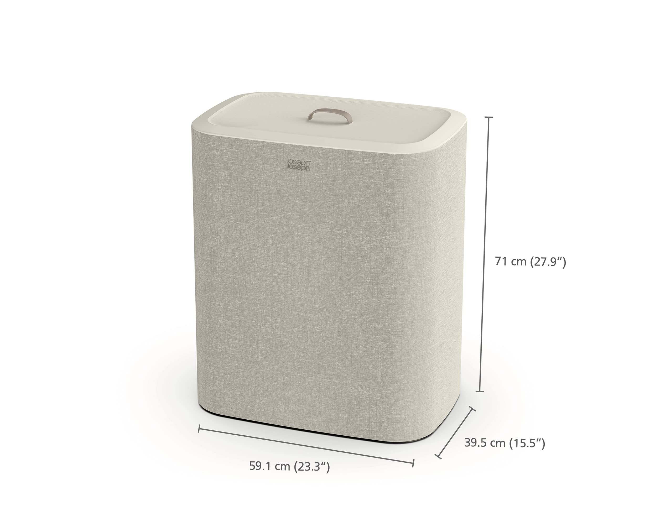 Joseph Joseph Tota Trio 90L Laundry Separation Basket with Lid and Removable Bags | Plastic 2