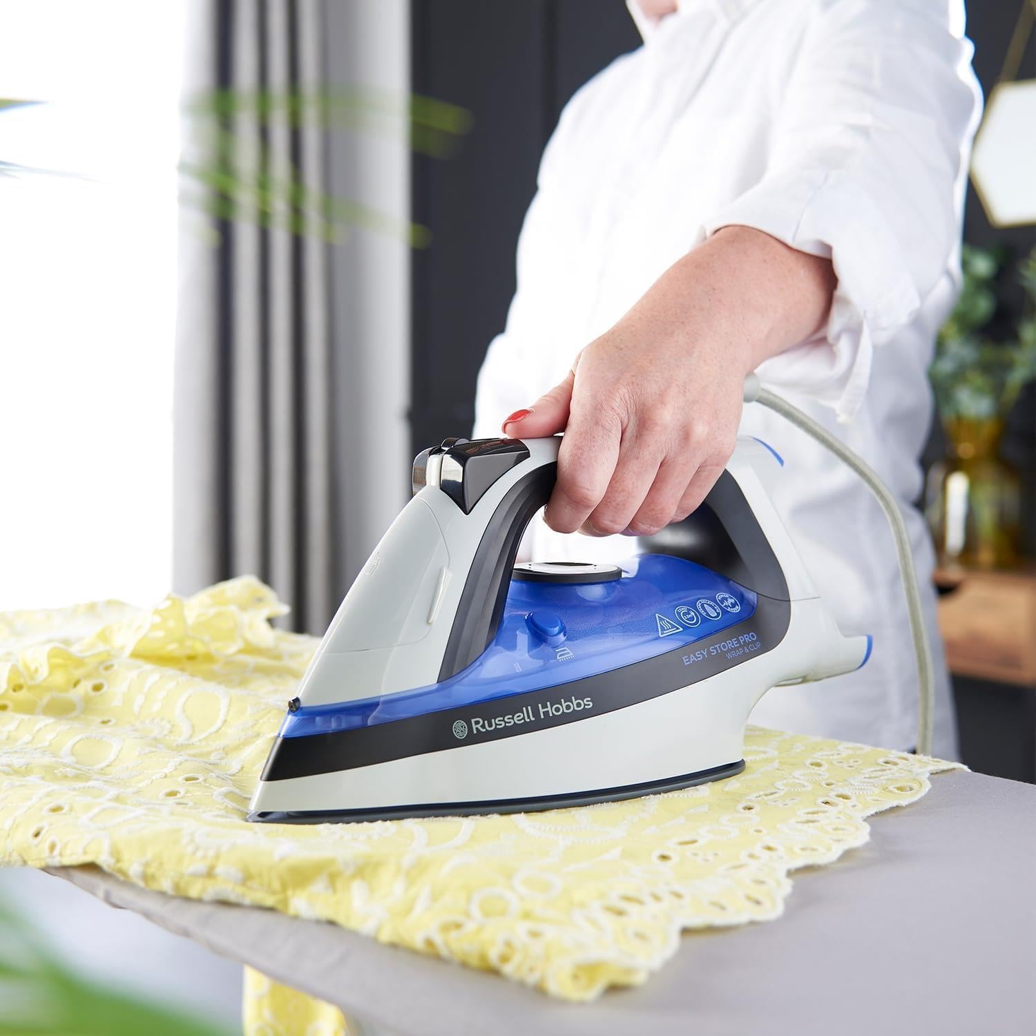 Russell Hobbs Easy Store Pro Wrap Steam Iron - 2400W Power | 180g Steam Boost | Ceramic Soleplate 8