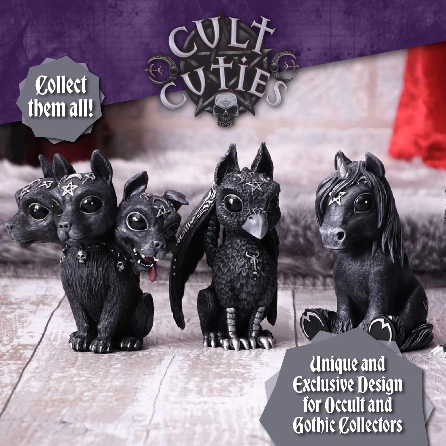Nemesis Now Cult Cuties Lucifly Figurine - 10.7cm Horned Dragon with Silver Detailing | Resin 6