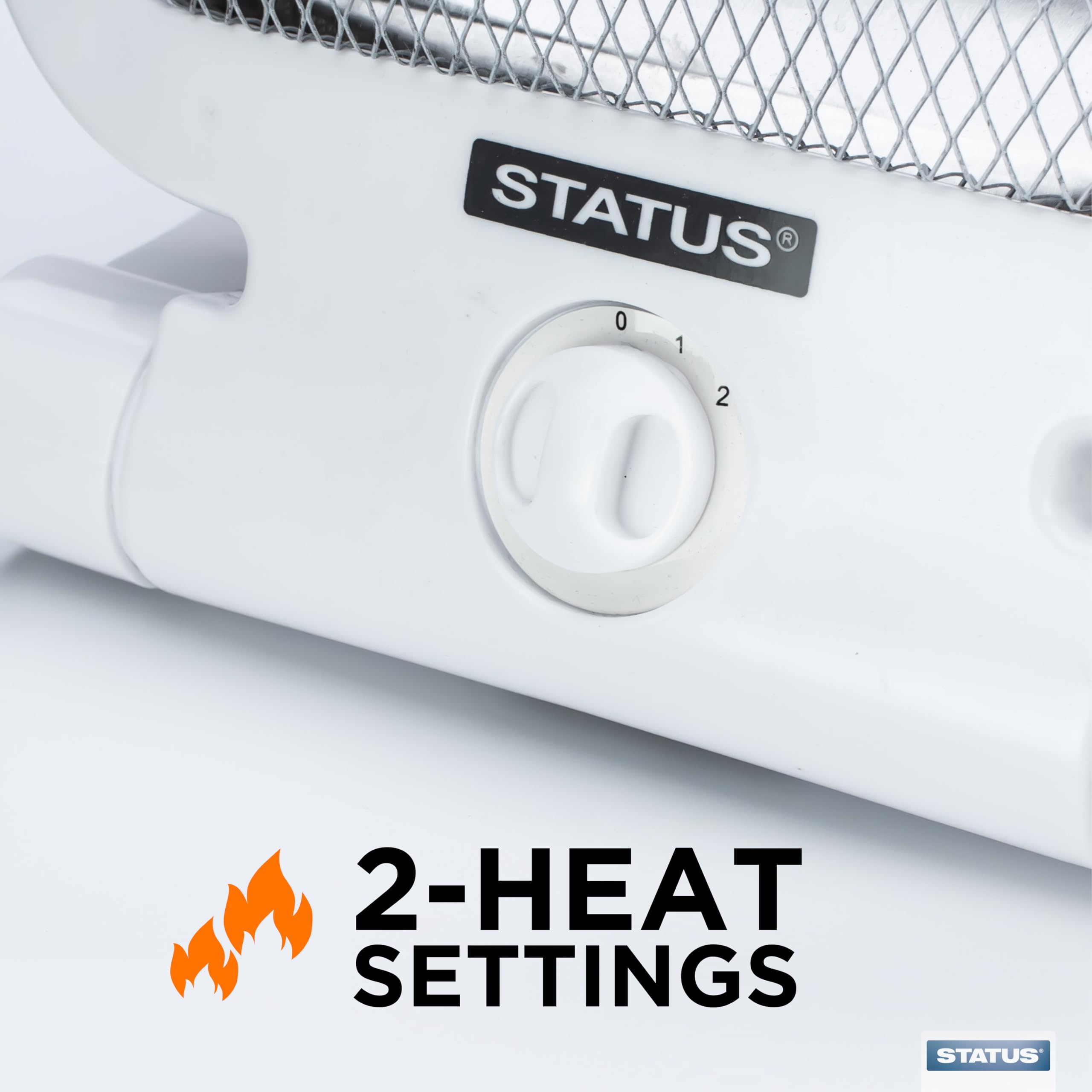 Status Quartz Heater - 800W Infrared Portable Heater with 2 Heat Settings | Lightweight 4