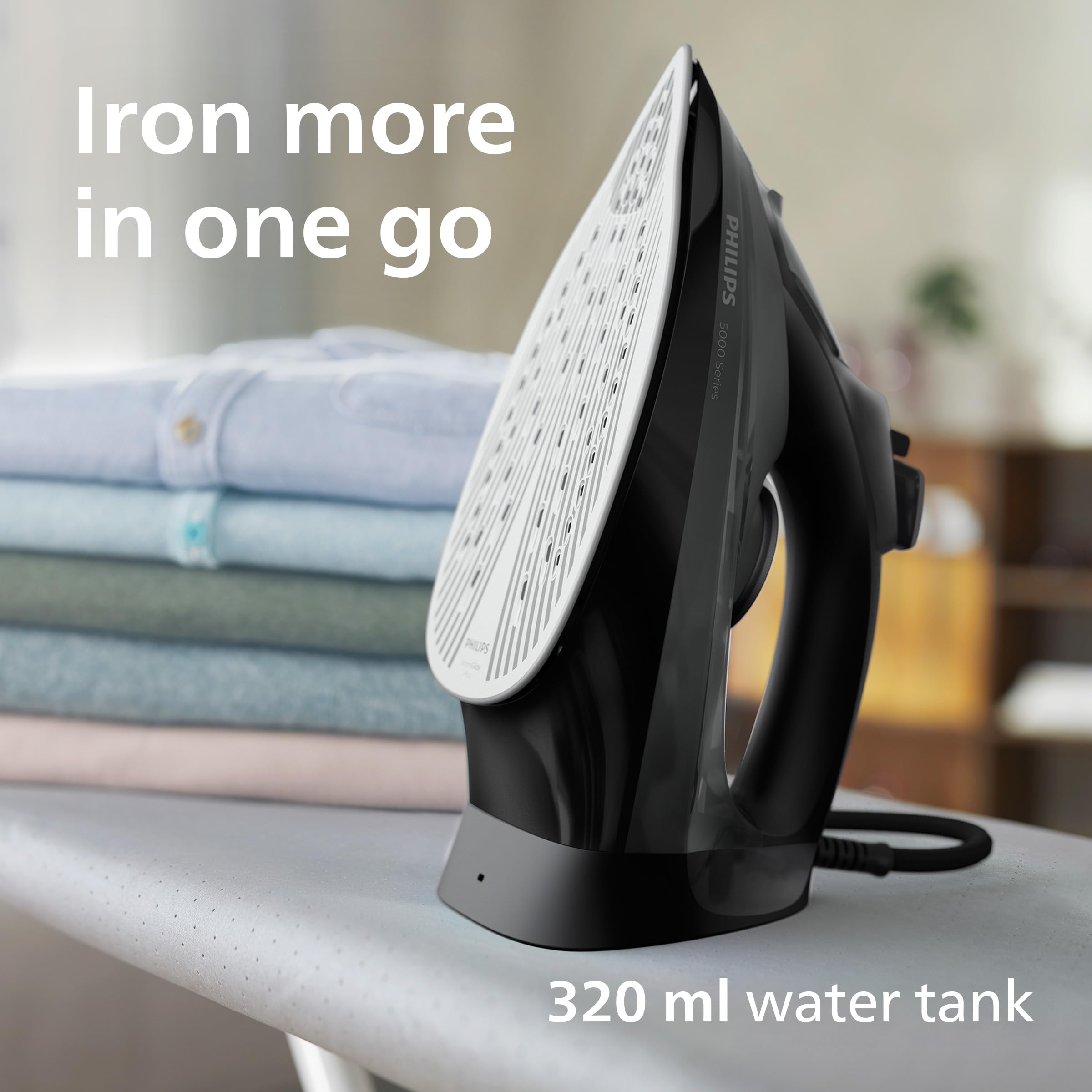 Philips Steam Iron 5000 Series - 2600W Quick Heat-Up | 45g/min Continuous Steam | 200g Boost 6
