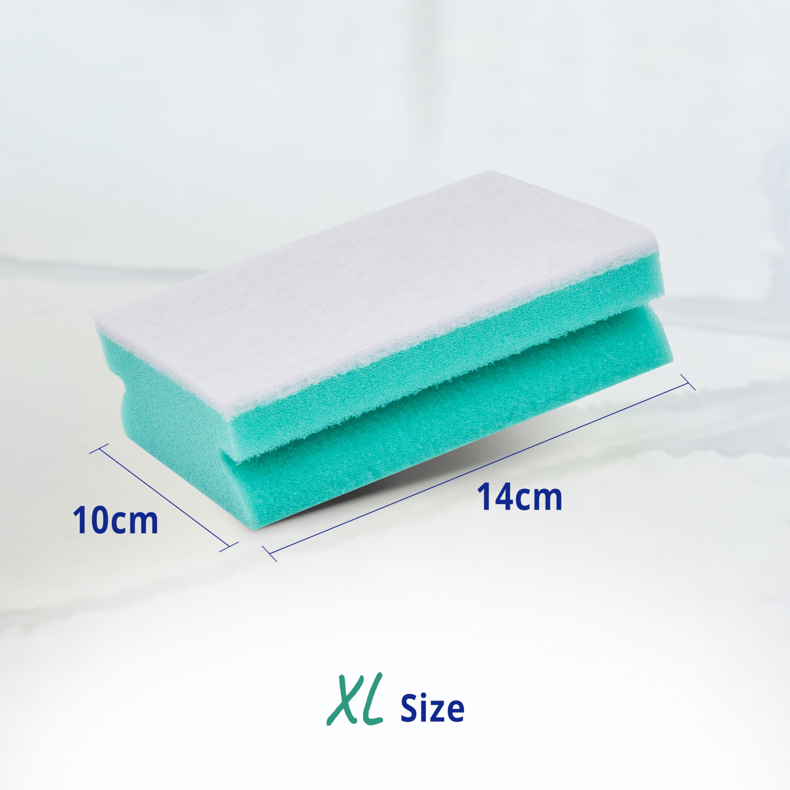 Spontex Specialist Non Scratch Sponge Scourers - XL Size, Pack of 6 | Machine Washable 5