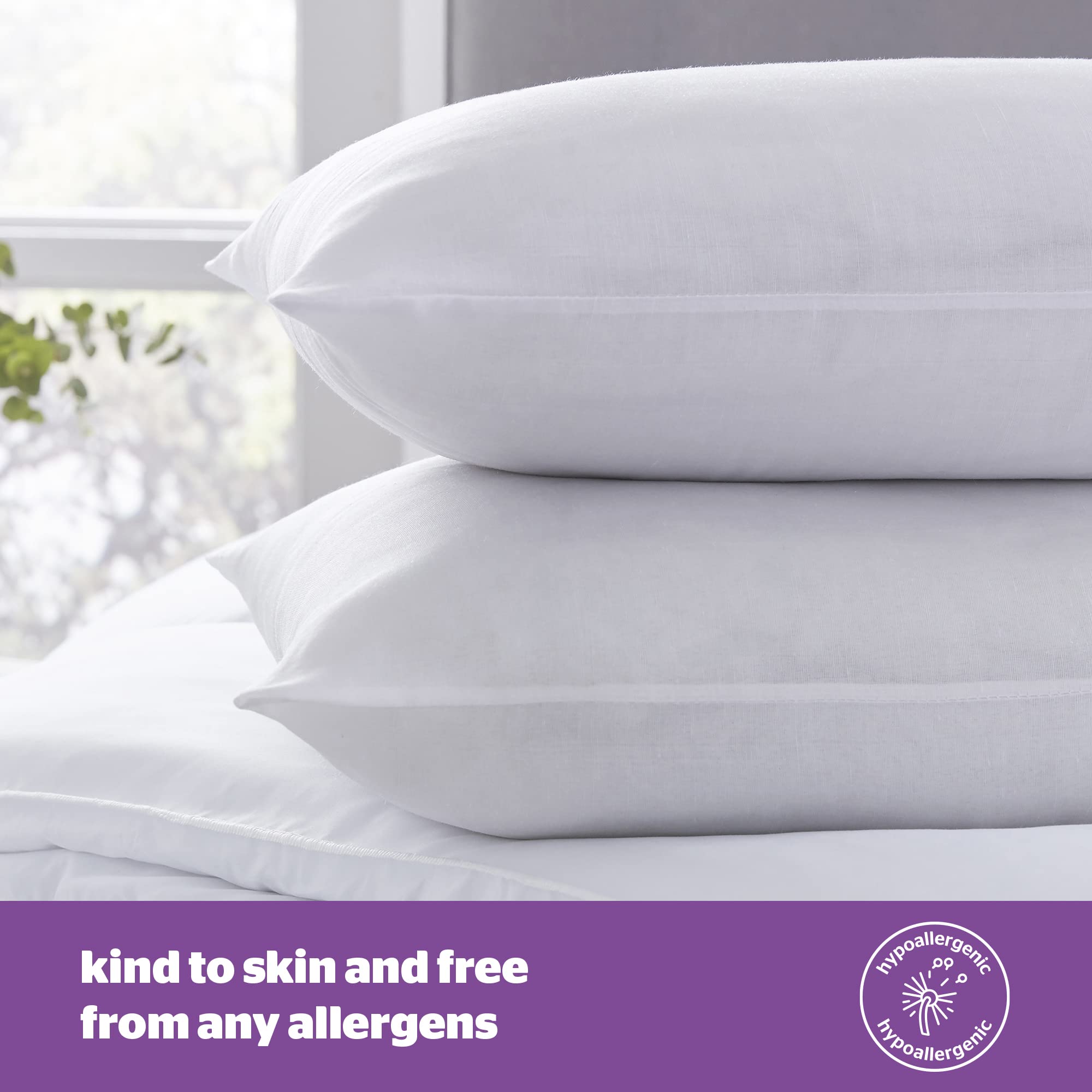 Silentnight Soft Deep Sleep Pillows - Soft Support, Hypoallergenic | Pack of 4 5