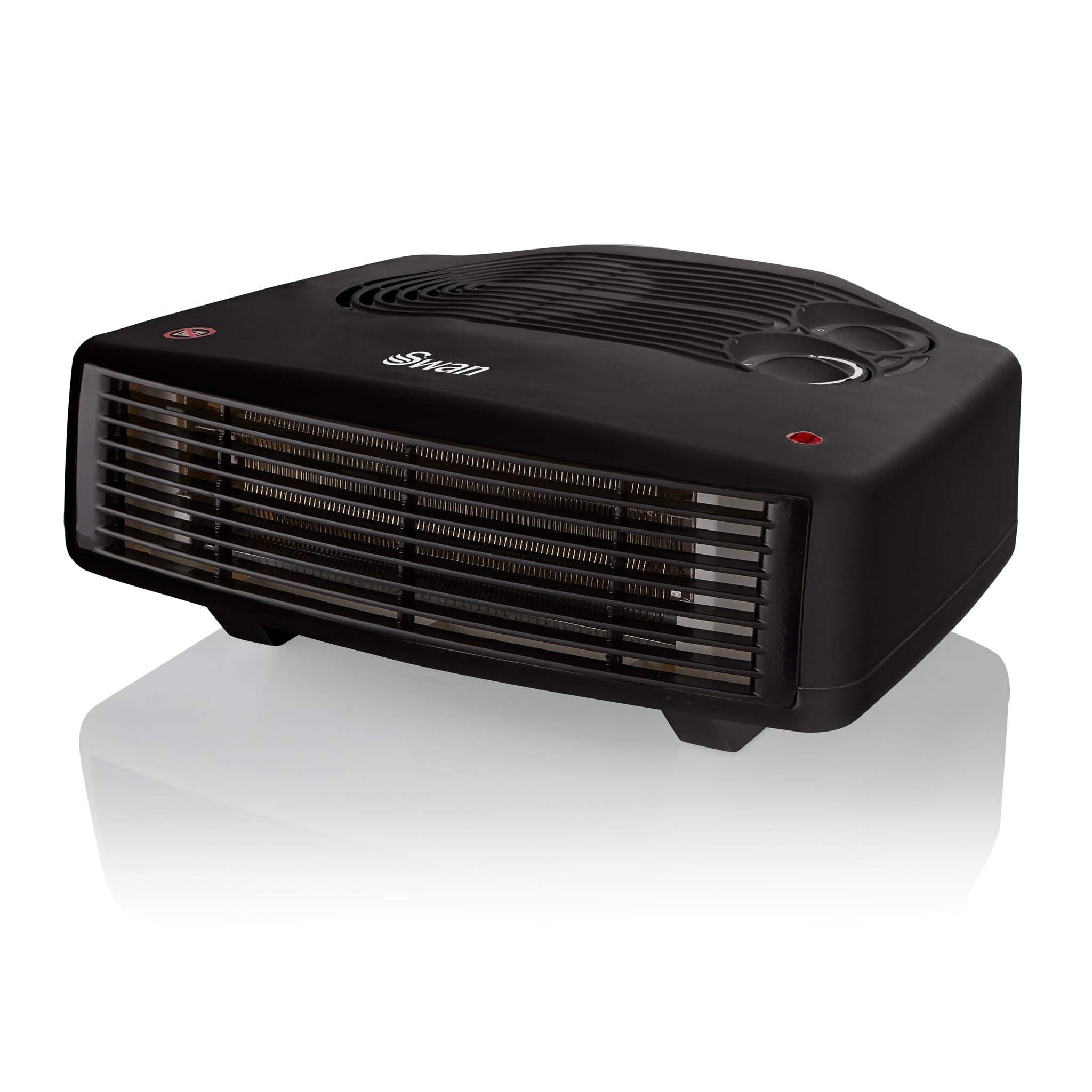Swan SH27030N Horizontal Fan Heater - 3000W Max Power | 2 Heat Settings | Adjustable Thermostat | Black 1