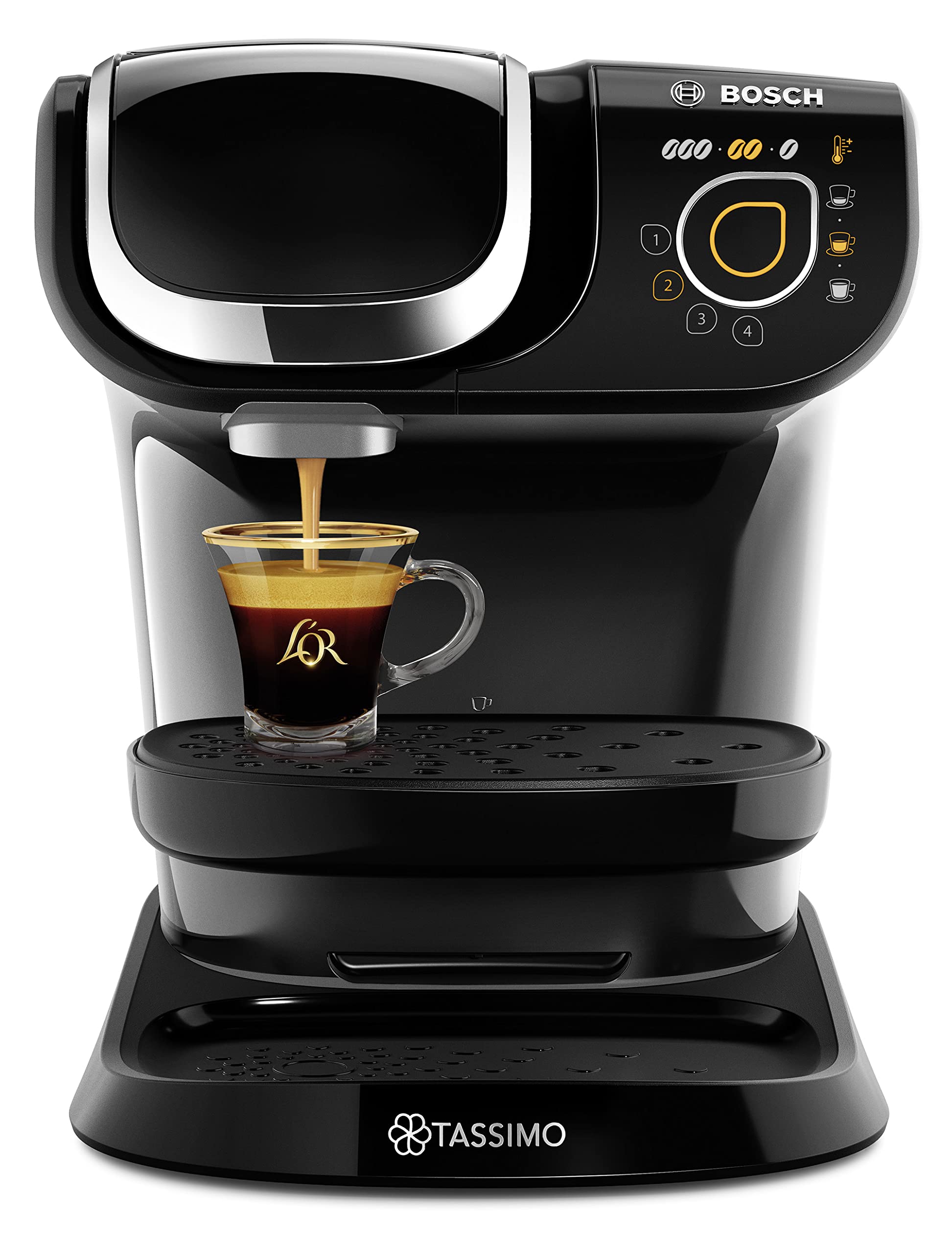 Tassimo by Bosch My Way 2 TAS6502GB Single Serve Coffee Machine - 1500W, 1.3L Tank, Black