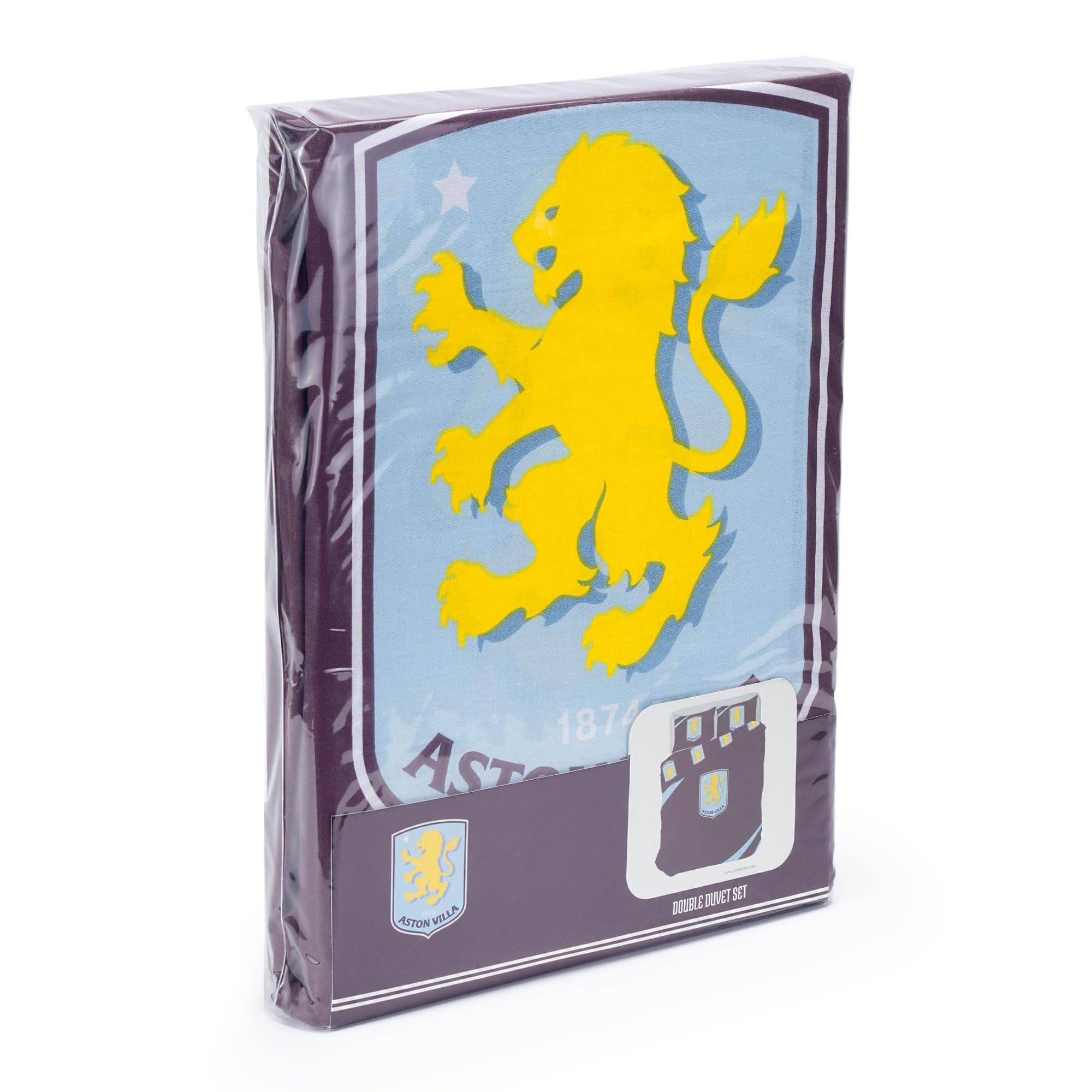 The Gift Scholars Aston Villa FC Double Duvet Cover Set - Reversible Polycotton | 200x200 cm 6