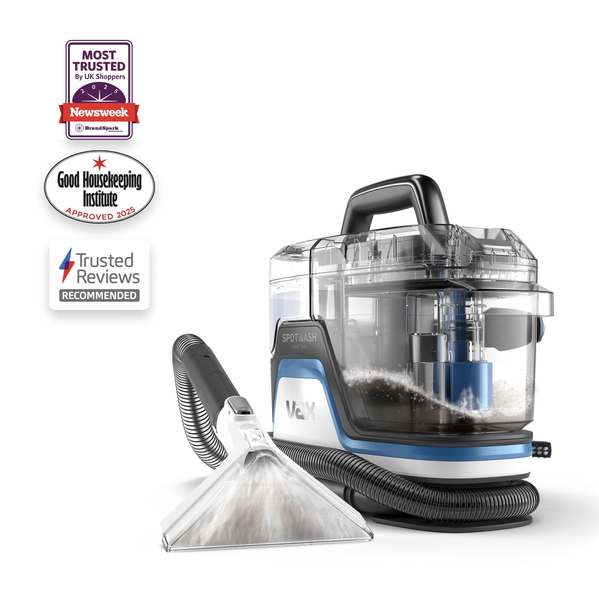 Vax SpotWash Home Duo Carpet Washer - Compact Design | Antimicrobial Tools | White/Blue 2