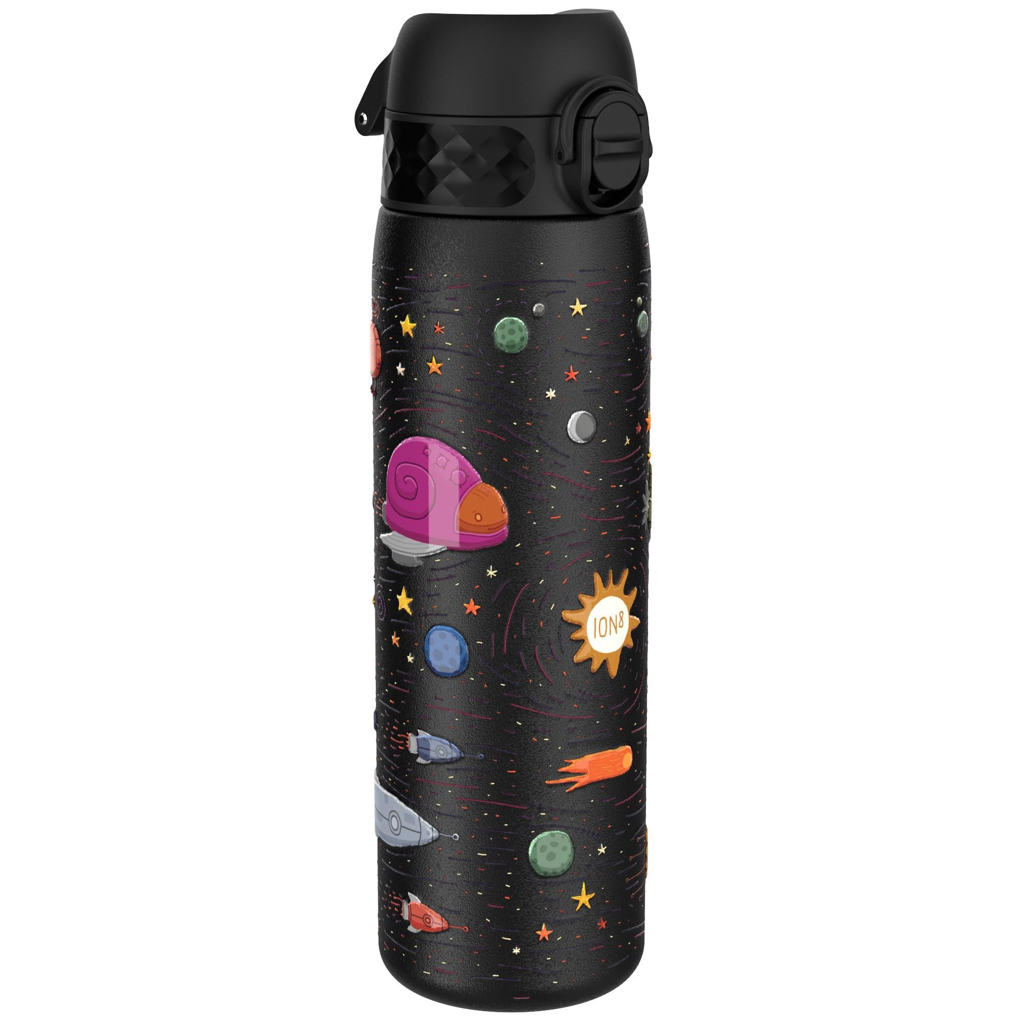 Ion8 Vacuum Insulated Steel Water Bottle - 500 ml/18 oz | Leak Proof | Spaceships