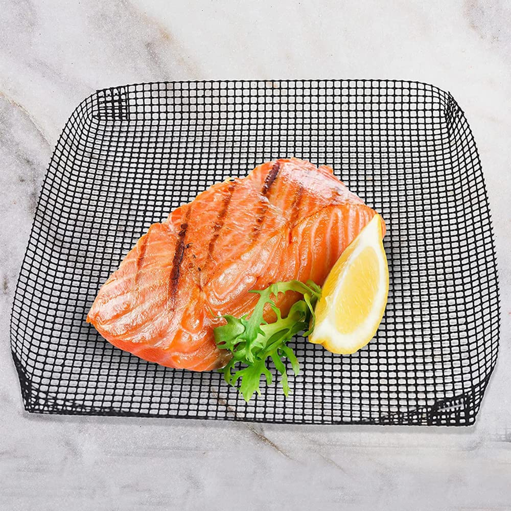RAM ONLINE Multi-Purpose Black Mesh Oven Chip Tray | 25cm x 25cm Alloy Steel 4