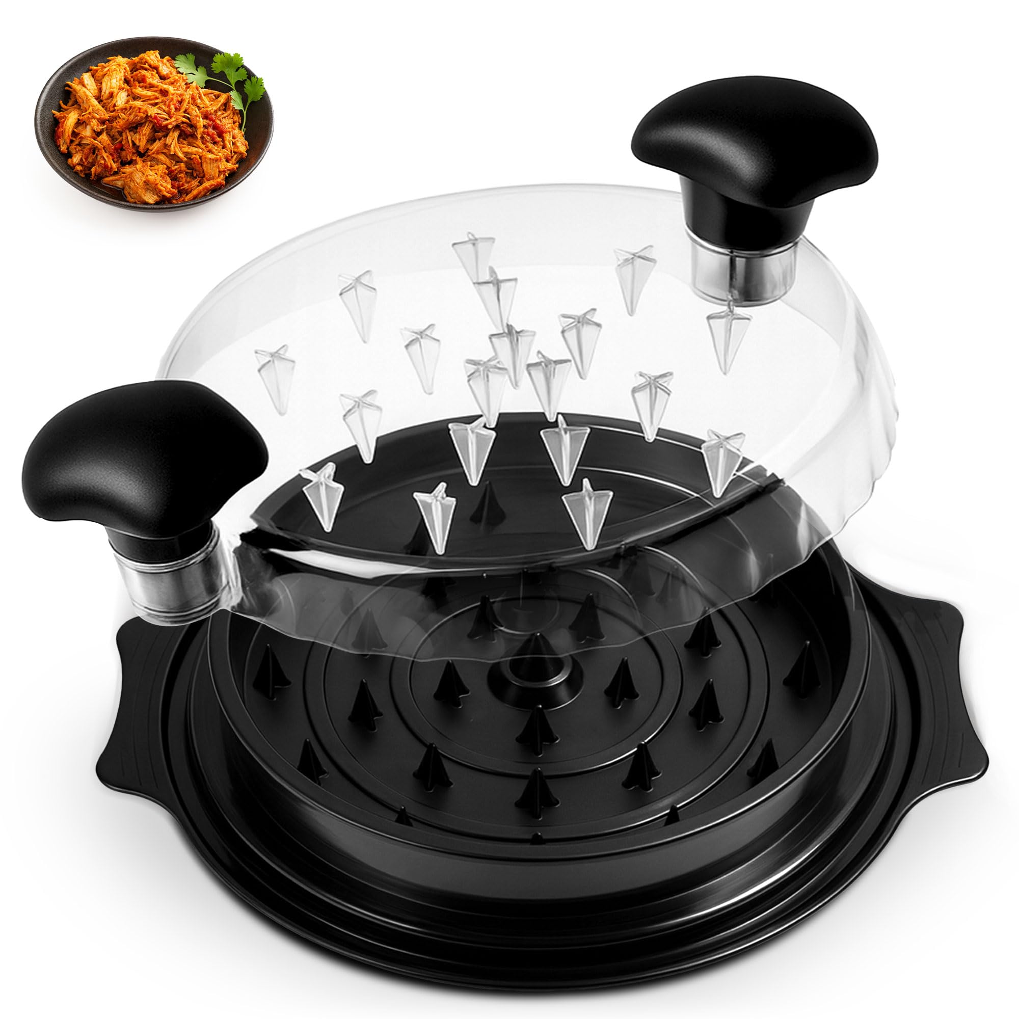 KEPLIN Meat Shredder Tool - BPA-Free, Anti-Slip Base, Dishwasher Safe | 25 x 25 x 8 cm 1