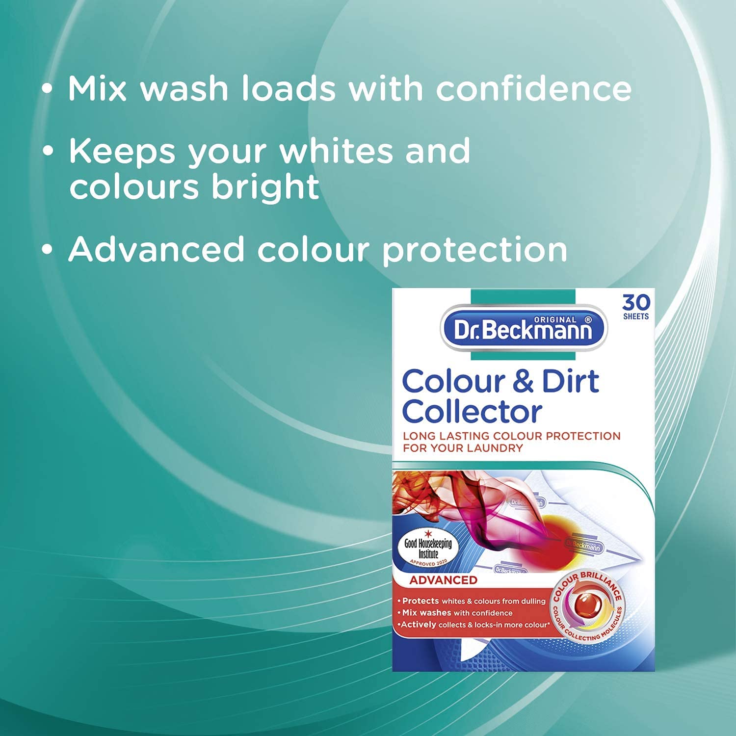 Dr. Beckmann Colour & Dirt Collector Sheets - 20 Count | Colour Run Protection & Fibre Care 3