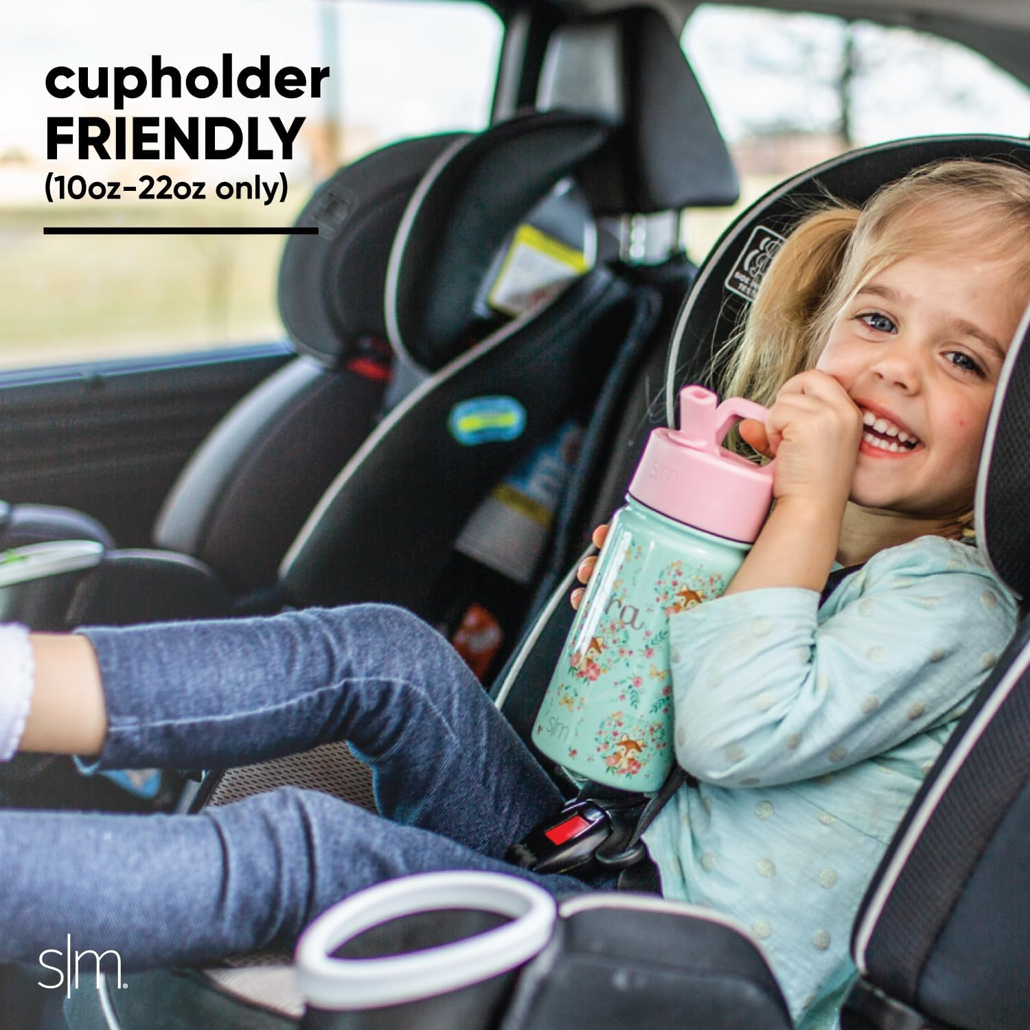 Simple Modern Kids Summit Water Bottle - Insulated Stainless Steel | 414 ml | Straw Lid 6