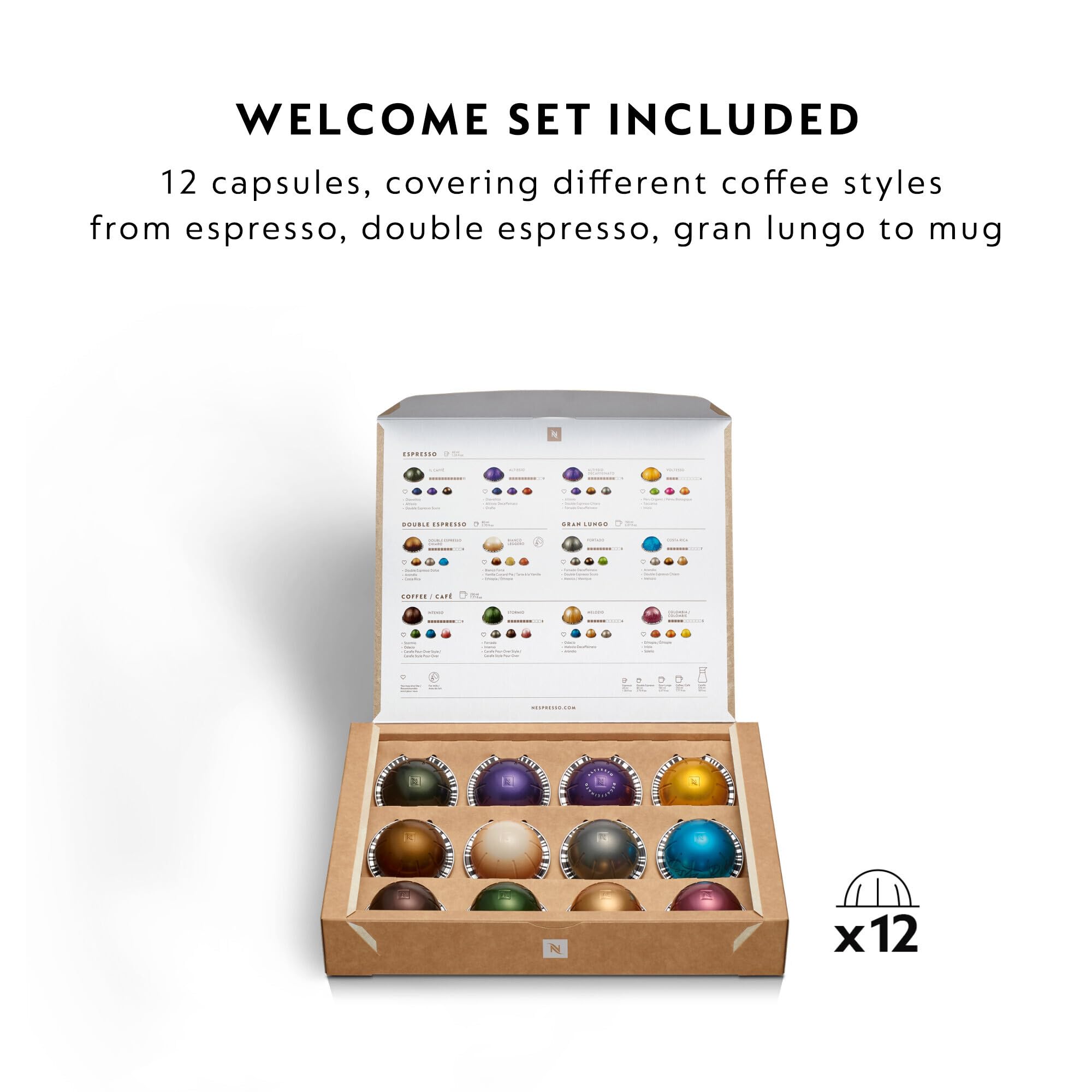 Nespresso Vertuo Next Coffee Machine by De'Longhi with Aeroccino Milk Frother | 5 Sizes | Wi-Fi/Bluetooth 7