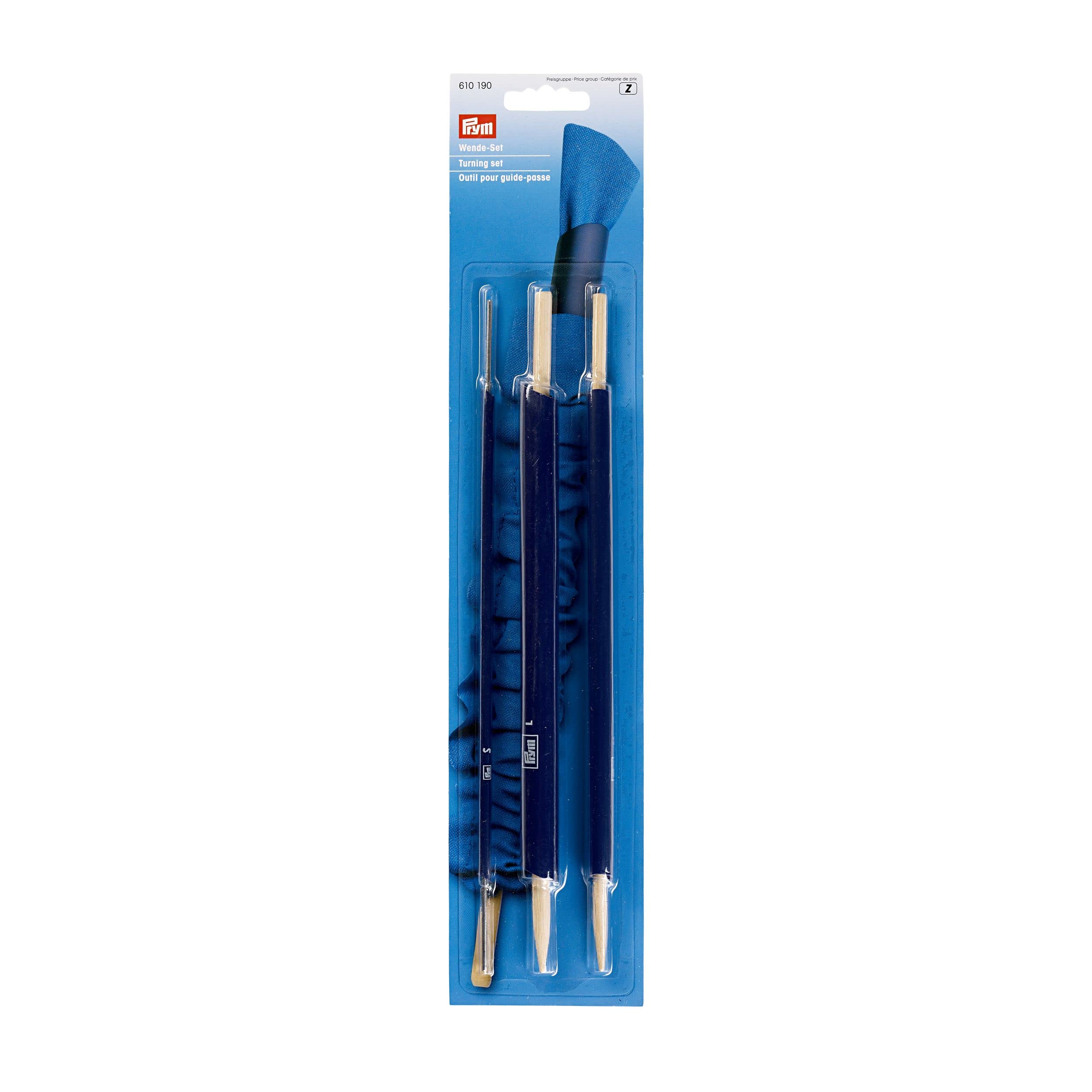 Prym Turning Set for Fabric Tubes | Sizes S, M, L Included | Polyester 1