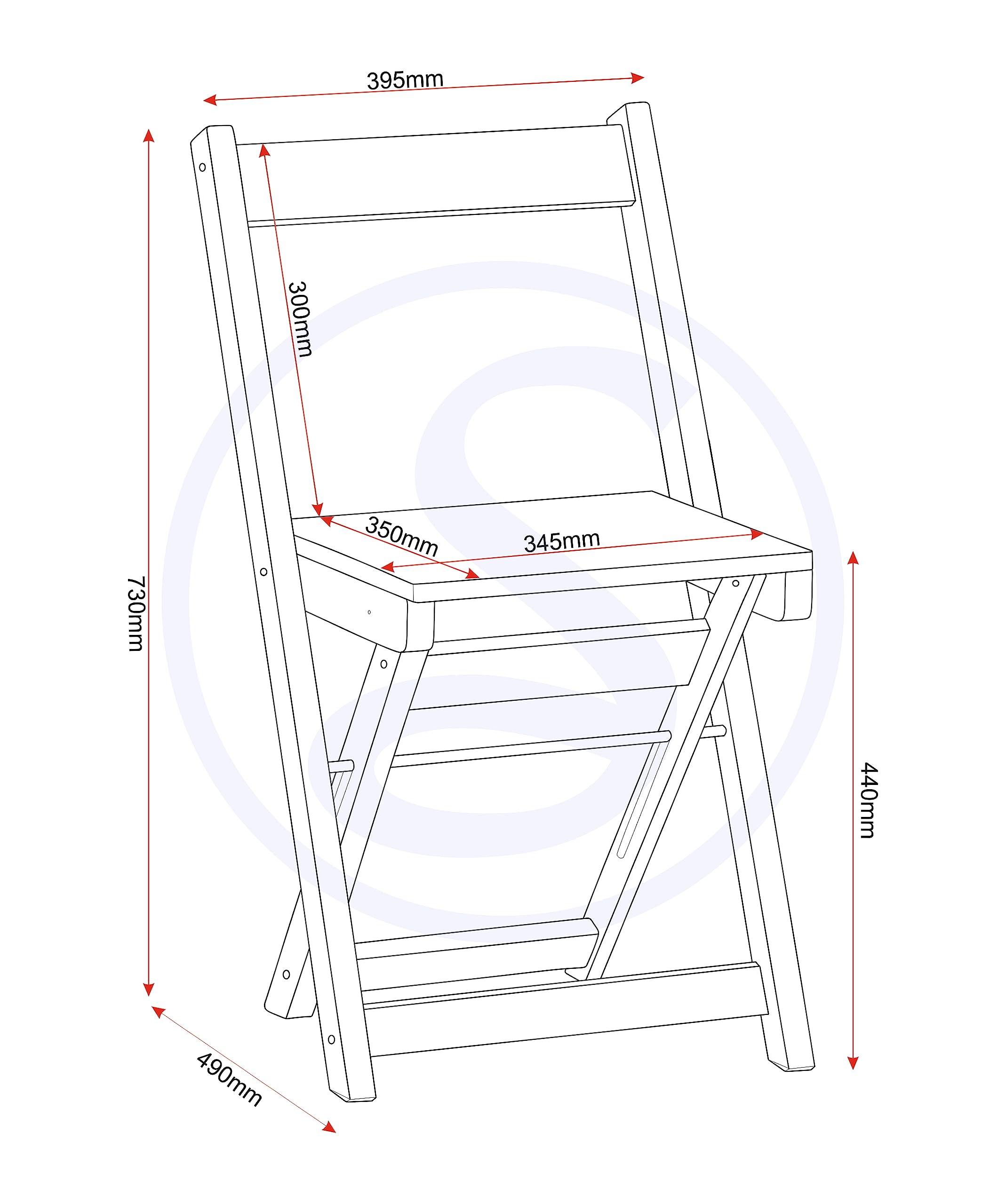 Seconique Santos Butterfly Dining Set - Space Saving, Foldable, Distressed Waxed Pine 10