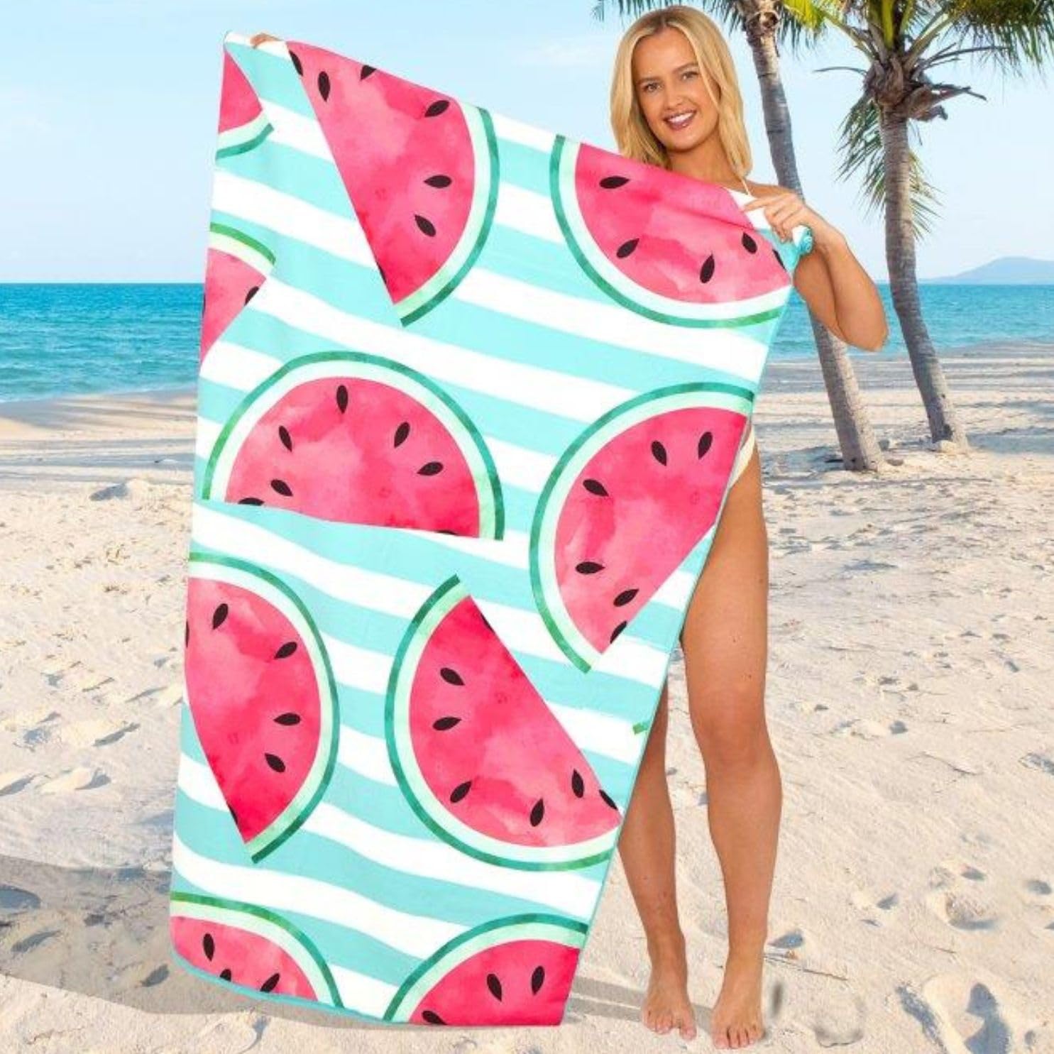 GC GAVENO CAVAILIA Extra Large Microfibre Beach Towel - Quick Dry, Sand Free, Non-Slip | 180 x 100 cm (1 Piece) 1