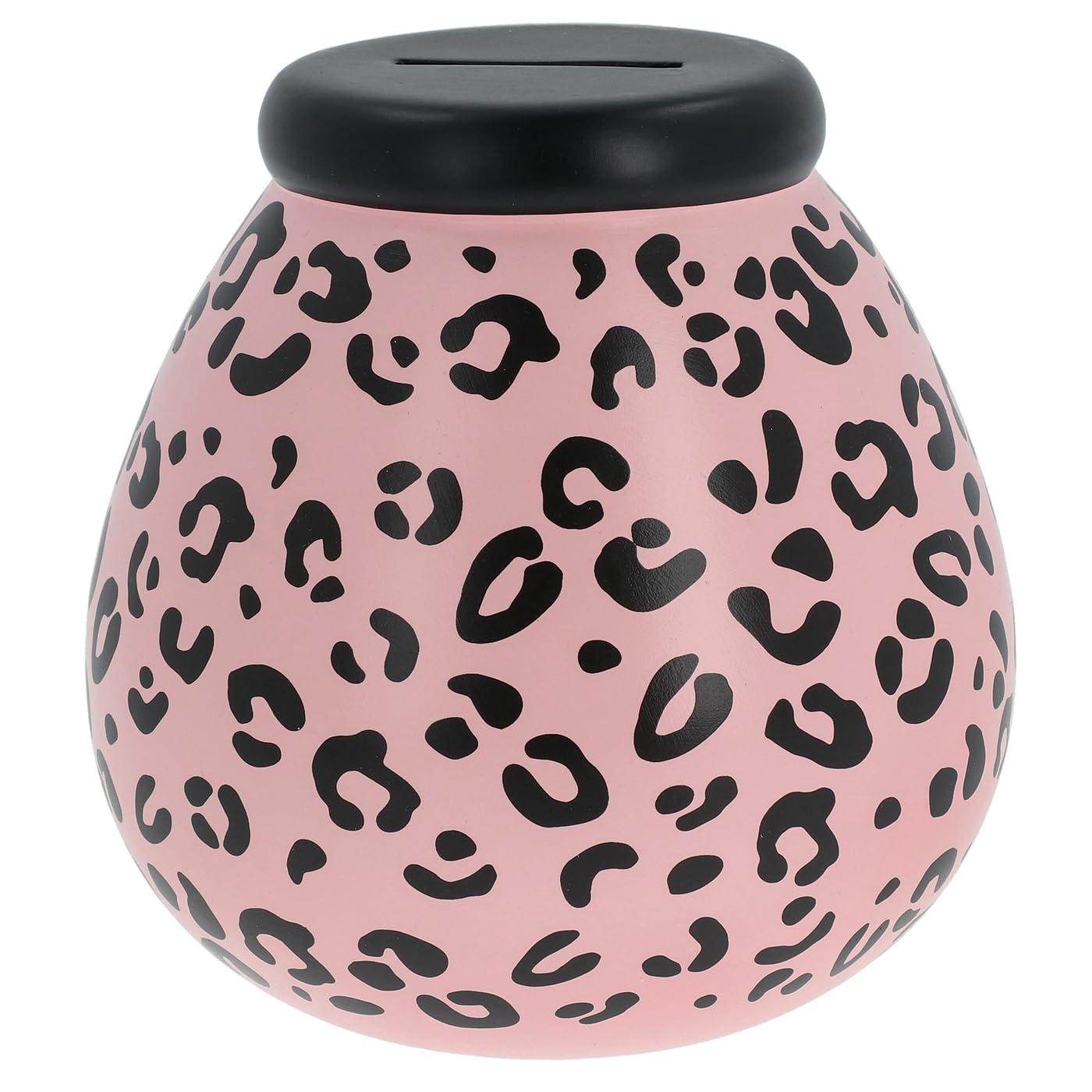 HOX Pot of Dreams Hand Painted Pink Leopard Print Ceramic Money Box | 560g 1
