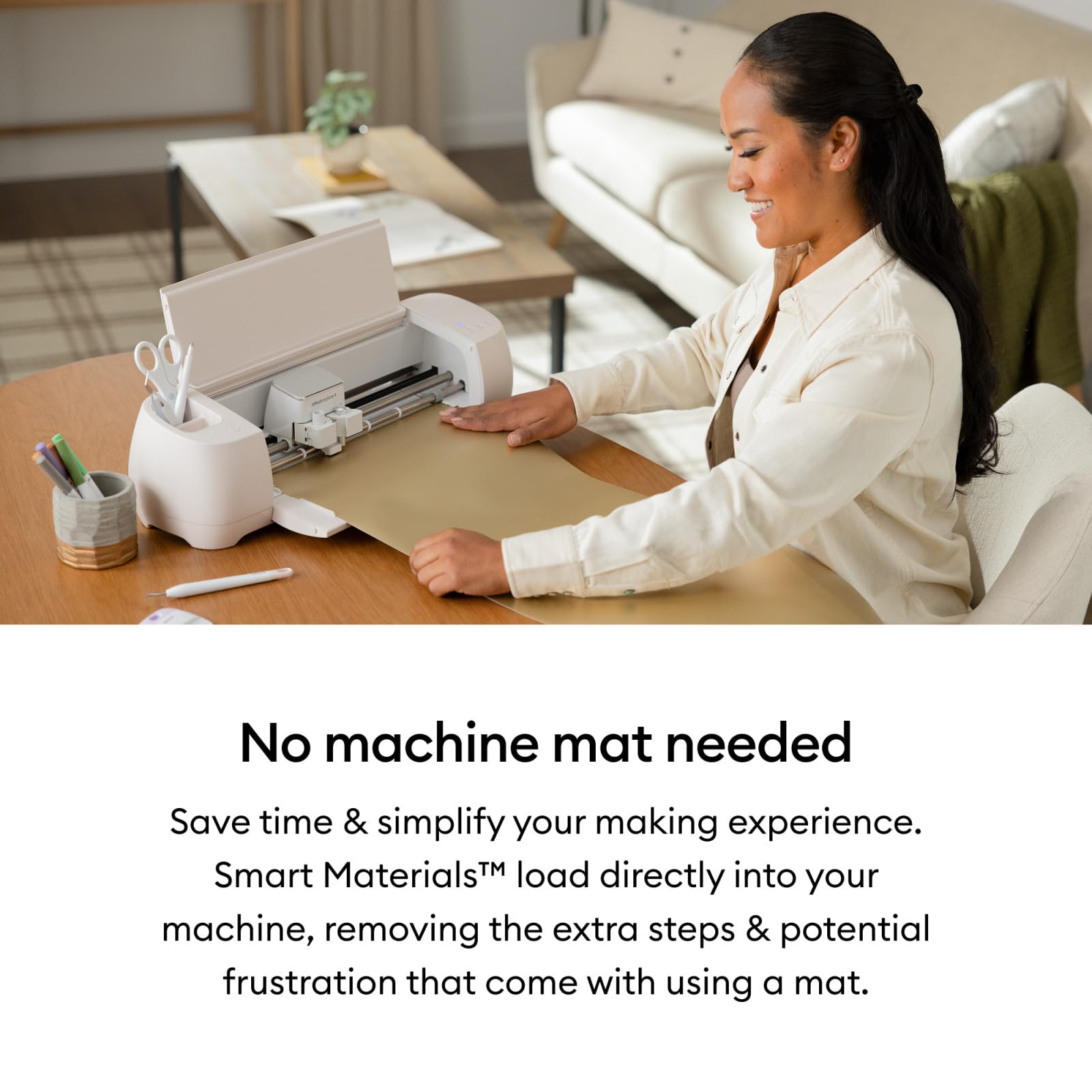 Cricut Joy Smart Permanent Adhesive Vinyl - 14 cm x 3 m White Matte Finish | No Mat Needed 3