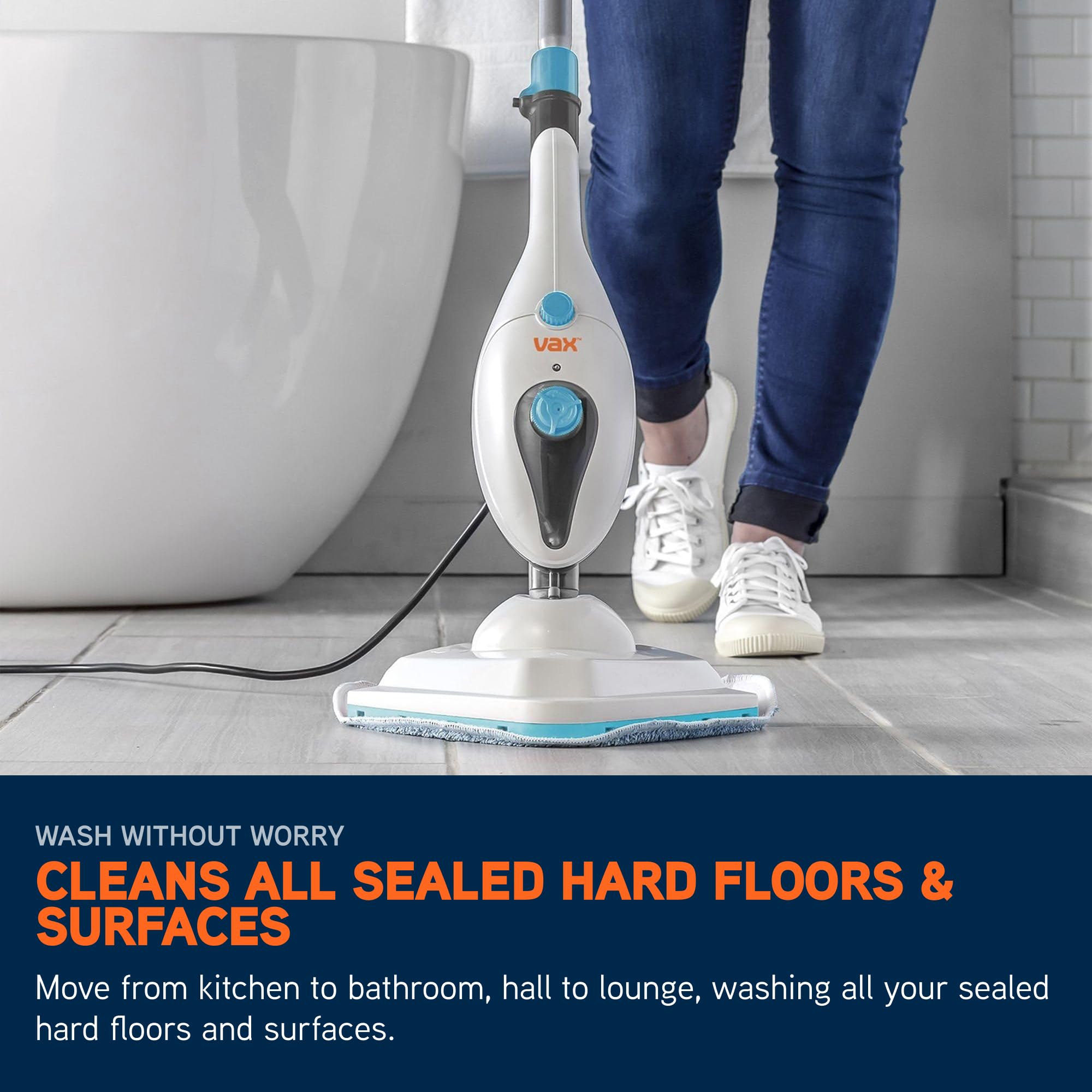 Vax Steam Clean Multi Steam Cleaner - Detachable Handheld & Mop | 30s Heat Up | 15 Min Steam 3