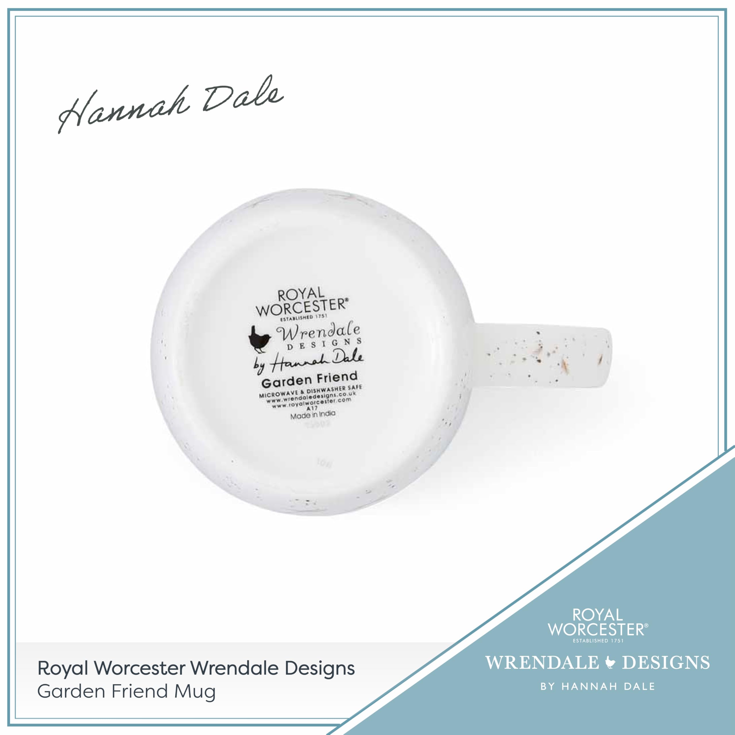 Royal Worcester Wrendale Designs Robin Fine Bone China Coffee Mug | 310ml Capacity | Dishwasher & Microwave Safe 6