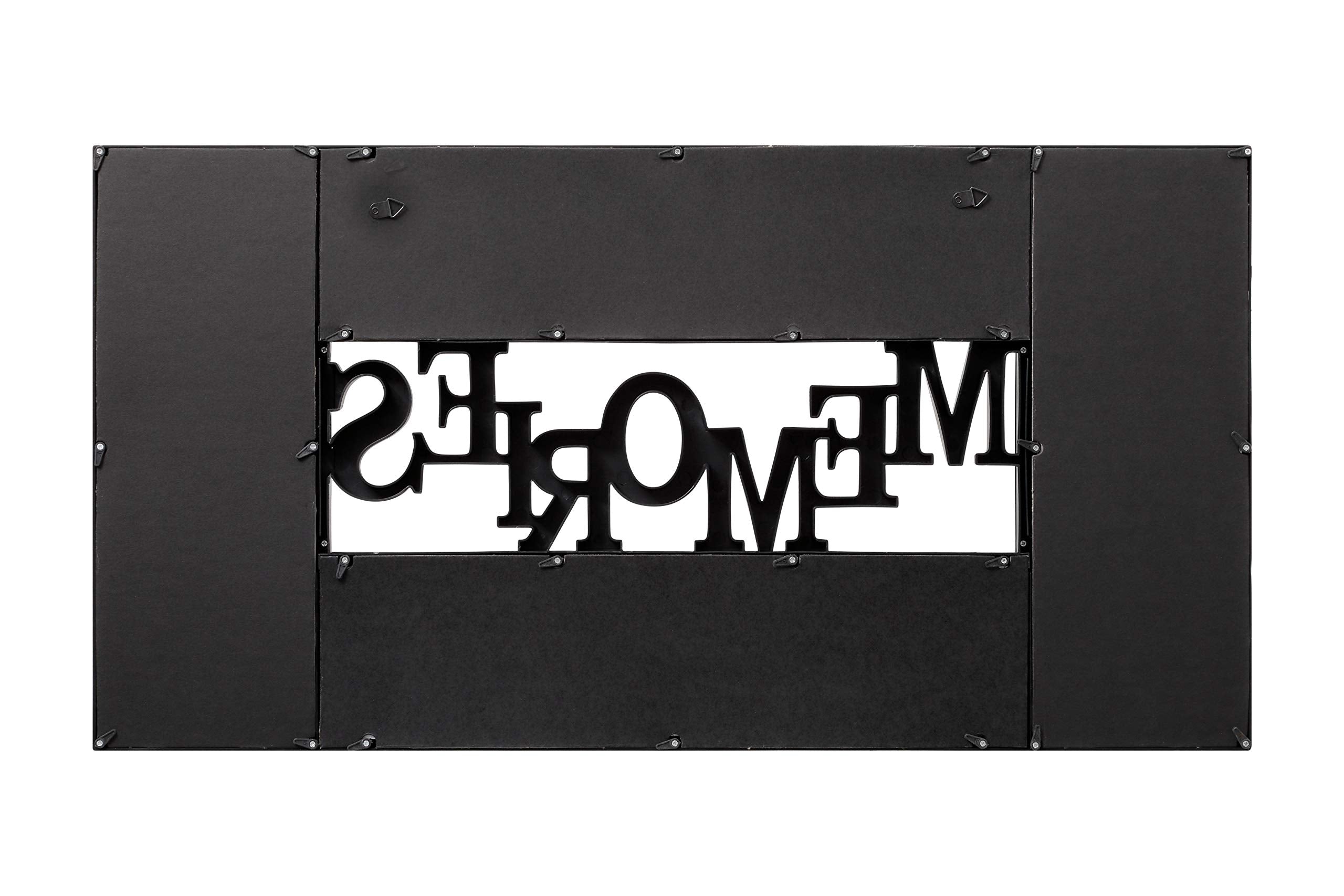 ARPAN Memories Multi Aperture Photo Frame - Black | Holds 10 Photos (6x 4x6", 4x 5x7") | Wall Mount 3