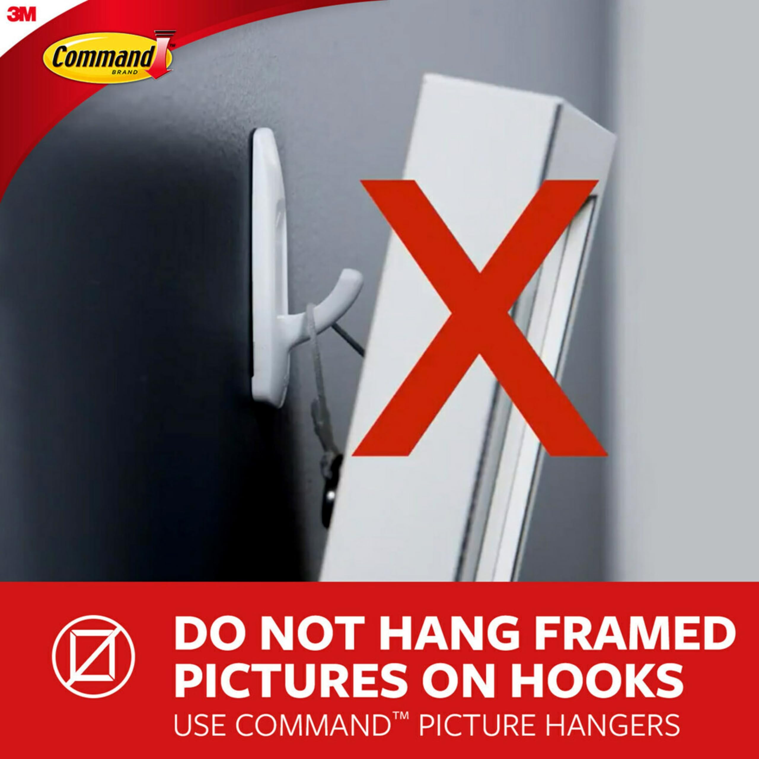 Command HOM-18Q-ES Key Rail Quartz - Damage-Free Hanging | Holds 900g | Metal 8