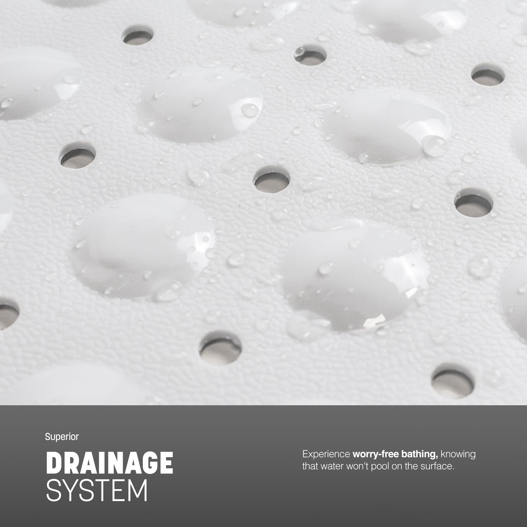 KEPLIN Premium Non-Slip Bathtub Mat - 200 Suction Cups, 100 x 40 cm, White, BPA/Latex Free 4