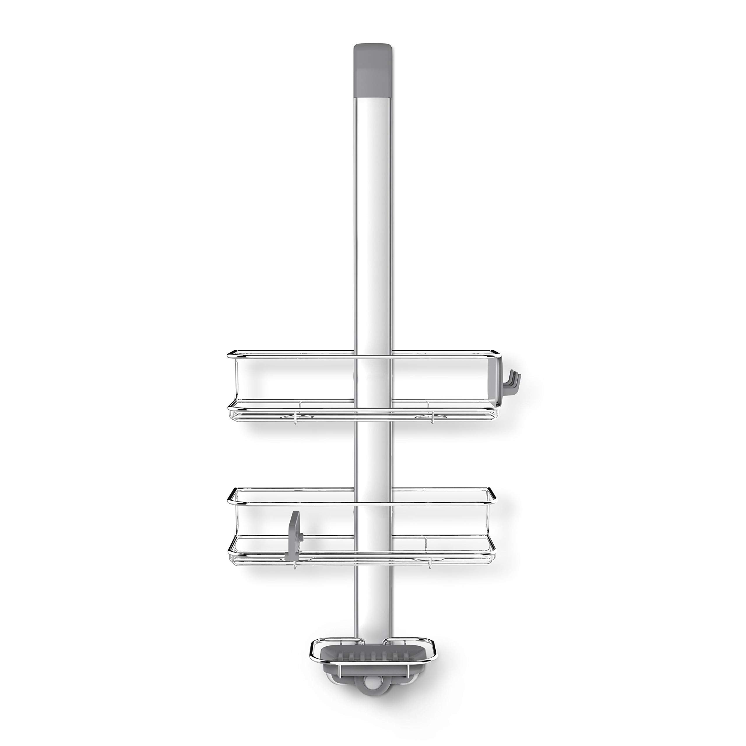 simplehuman BT1101 Over Door Shower Caddy | Adjustable Shelves | Rustproof Stainless Steel 1