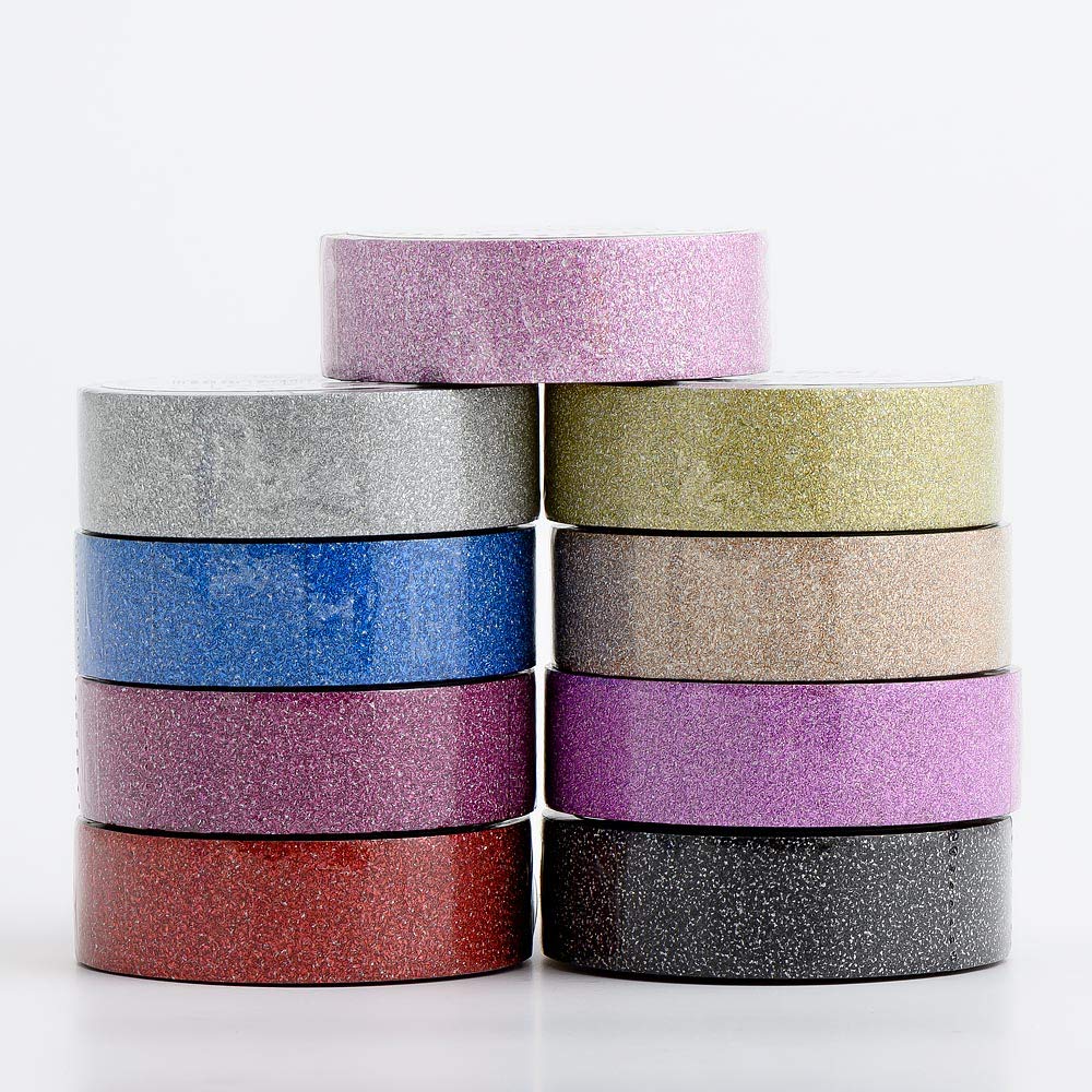 Italian Options Gold Glitter Washi Tape - Decorative Craft Masking Trim | 15mm x 10 Metre 2