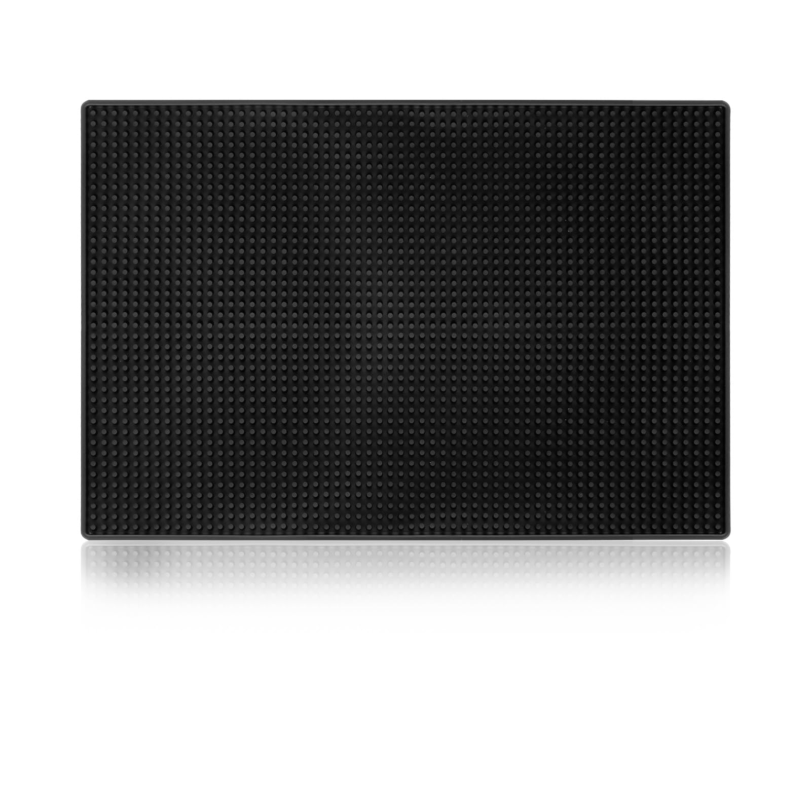 ASelected Bar Mat - Durable PVC, Anti-Slip, Bristle Surface | 45x30cm Black Mat 1