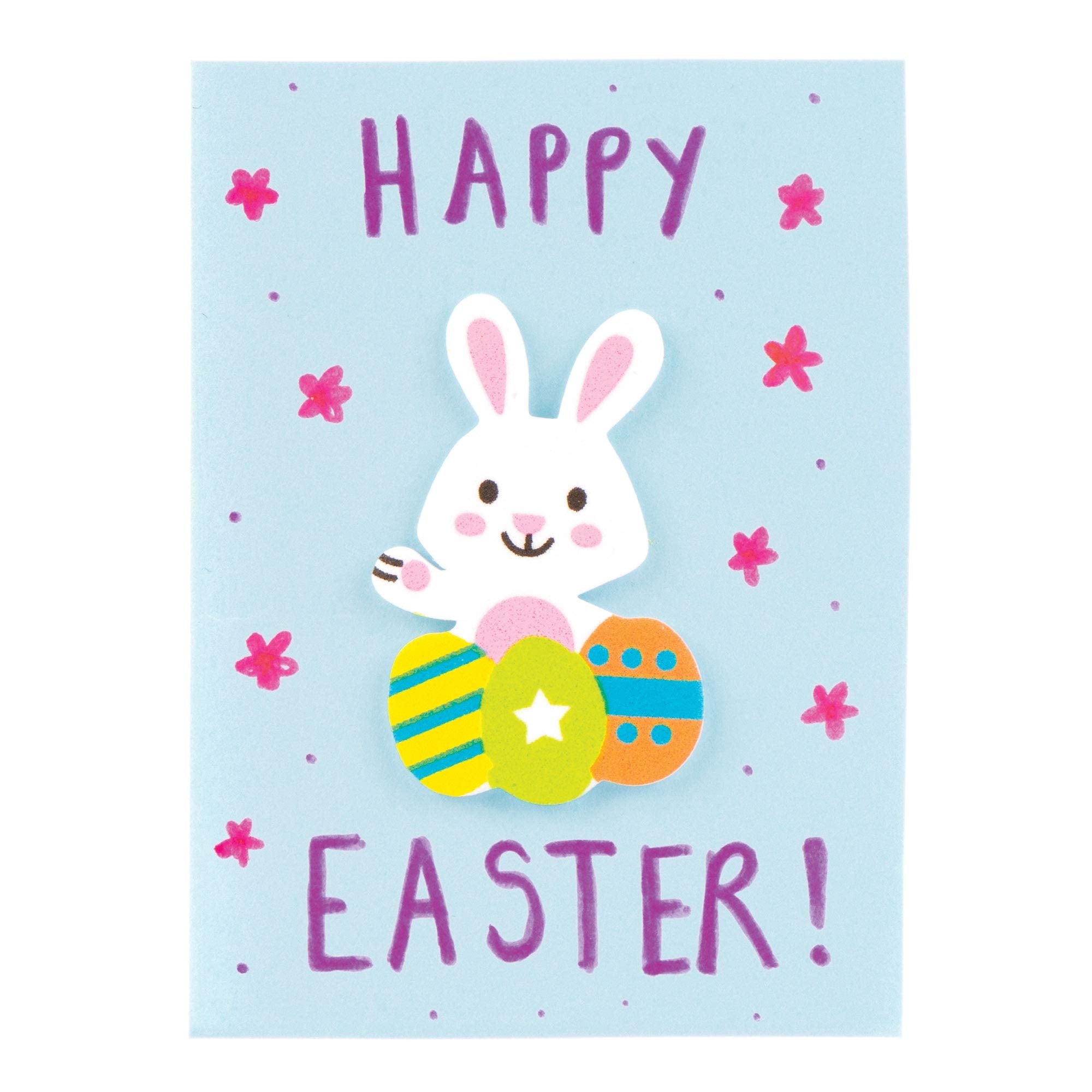 Baker Ross Easter Foam Stickers (Pack of 120) - Assorted Designs for Kids Crafts | 30-45mm