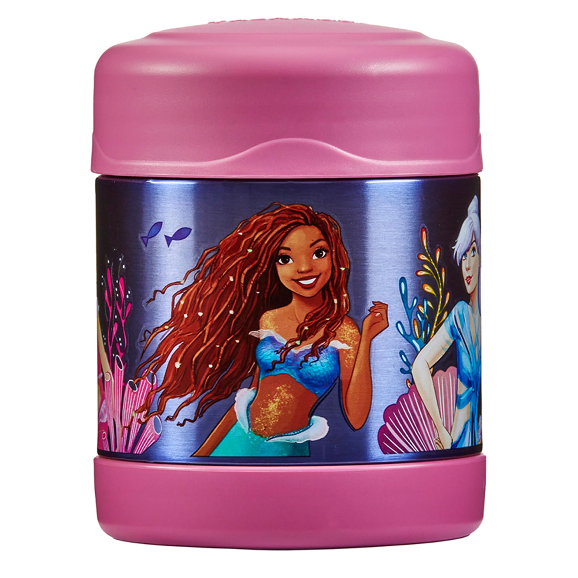 Thermos Little Mermaid Food Flask - 290ml Insulated Stainless Steel Jar | Hot 5 Hrs, Cold 7 Hrs