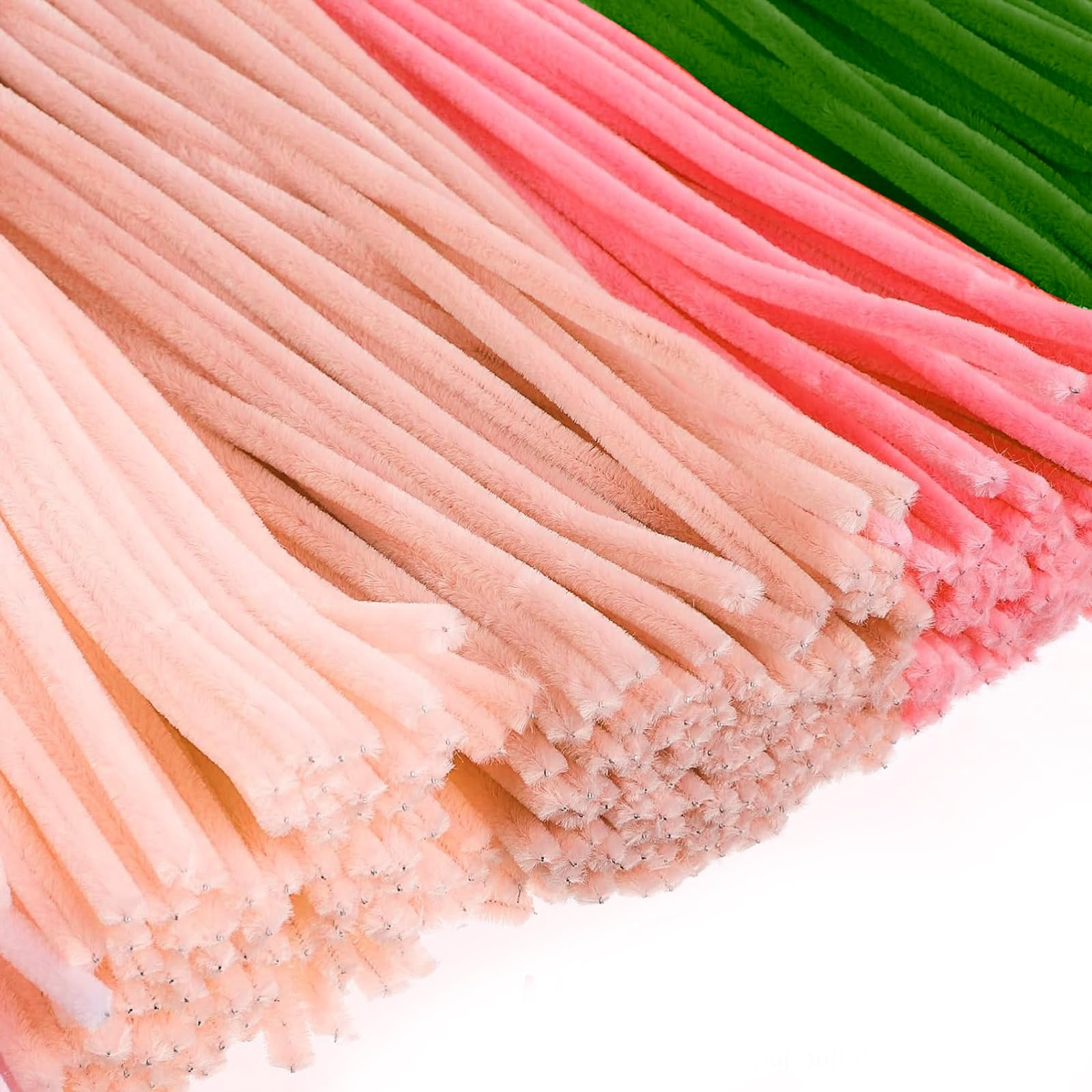 Woobroo 400PCS Pipe Cleaners Craft Kit - 12 Inch Extra-Length Stems | Pastel Macaron Colors 4