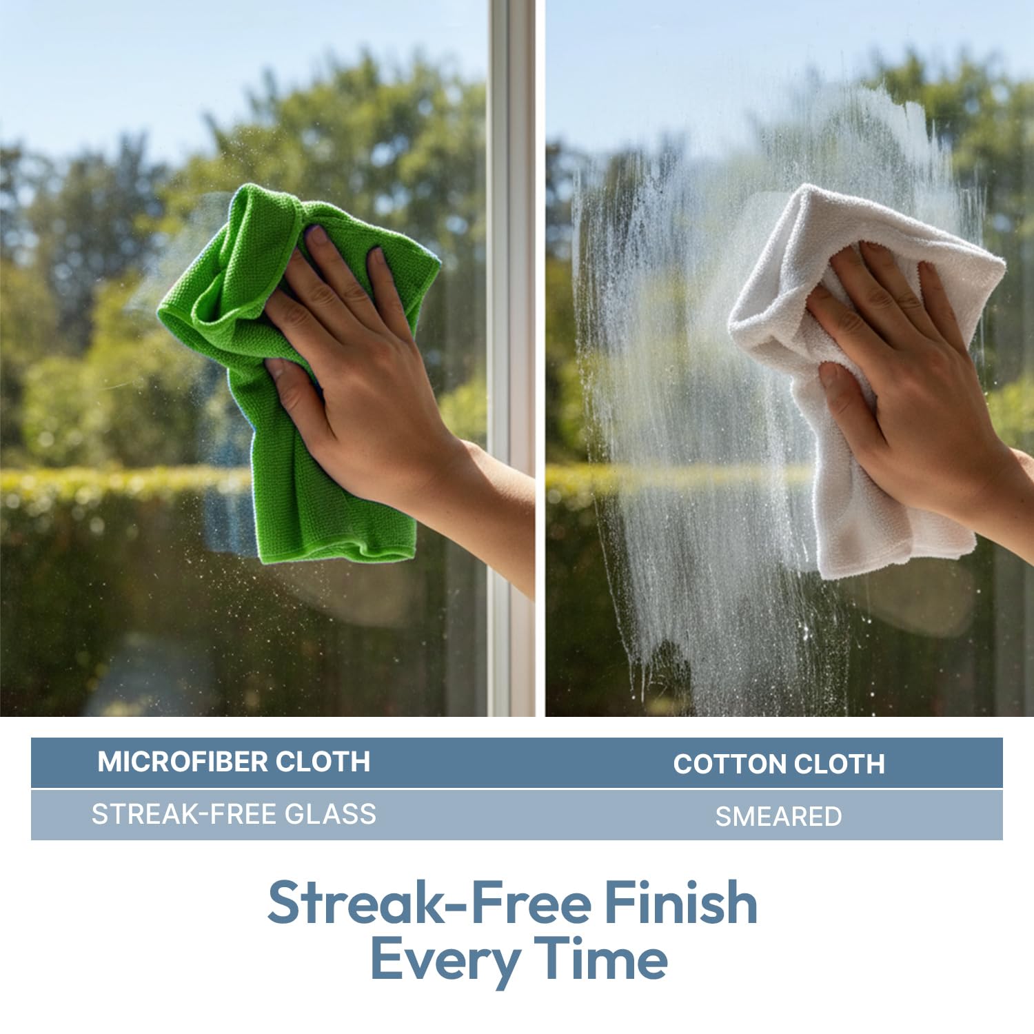delka Microfibre Cleaning Cloths - 12 Pack | Ultra Soft, Streak-Free Finish | 300x300mm 4