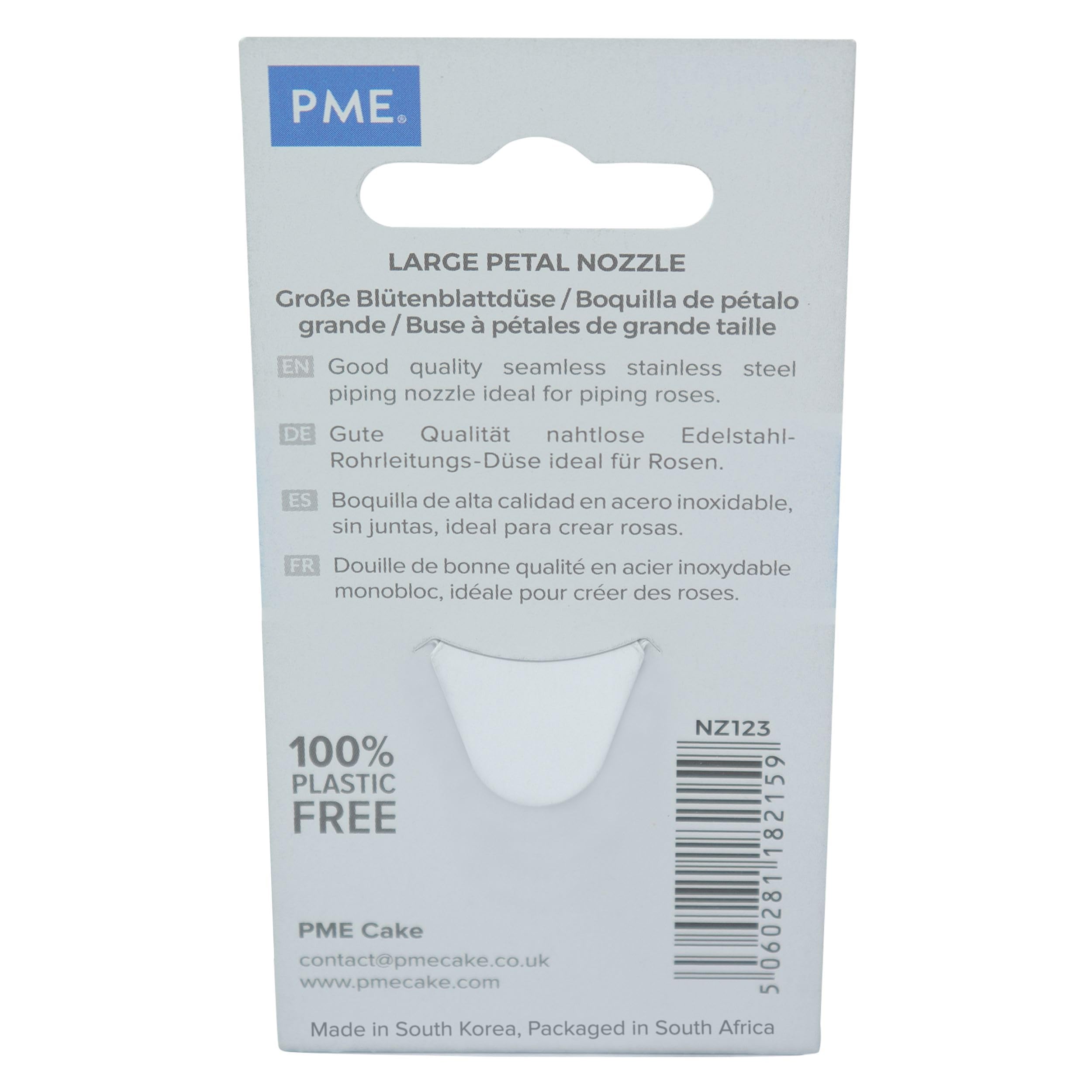 PME NZ123 JEM Large Petal / Ruffle Piping Nozzle | Stainless Steel | Tip 17 x 4 mm 7