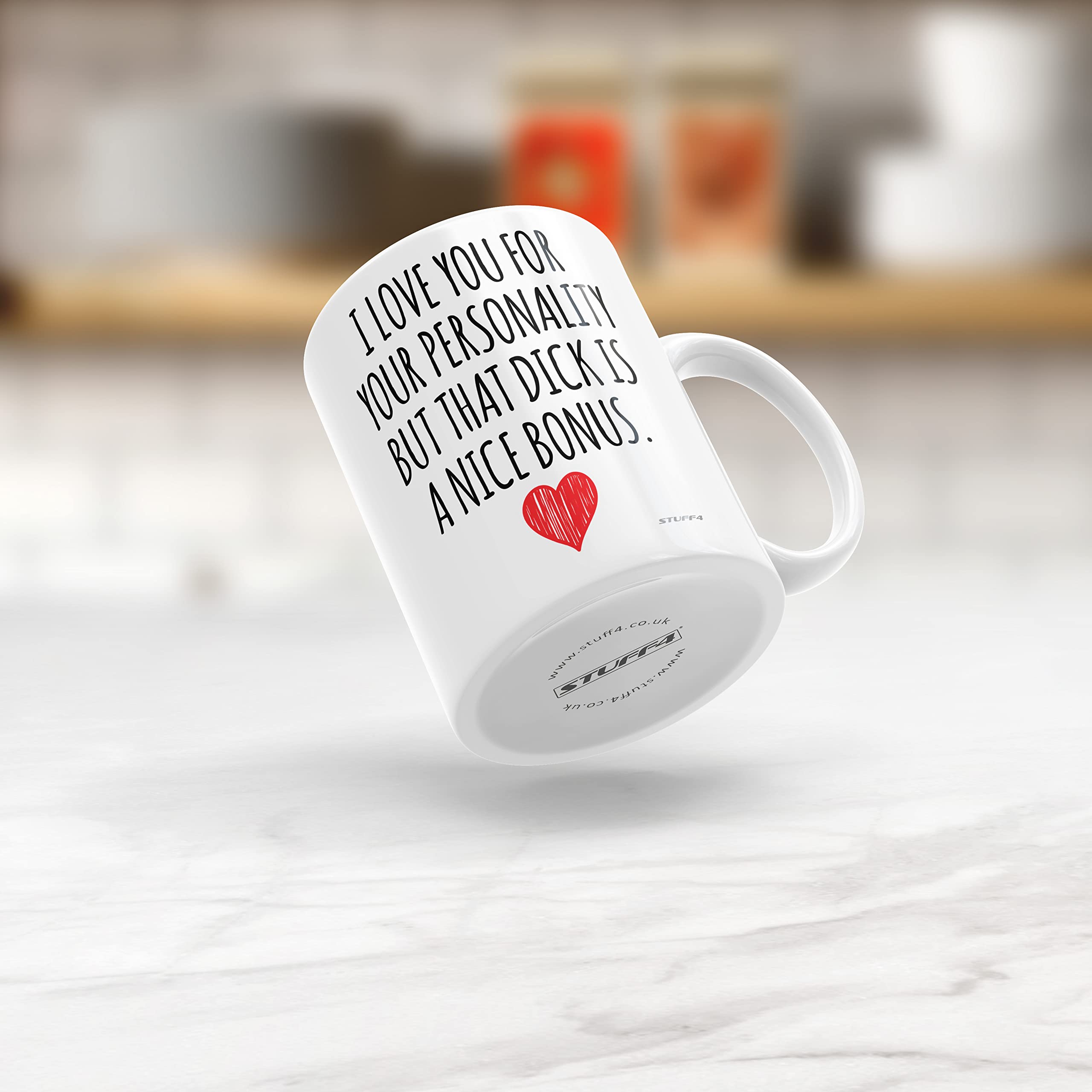 Stuff4 Funny I Love You D**k Bonus Ceramic Coffee Mug | 11oz | Dishwasher & Microwave Safe 4
