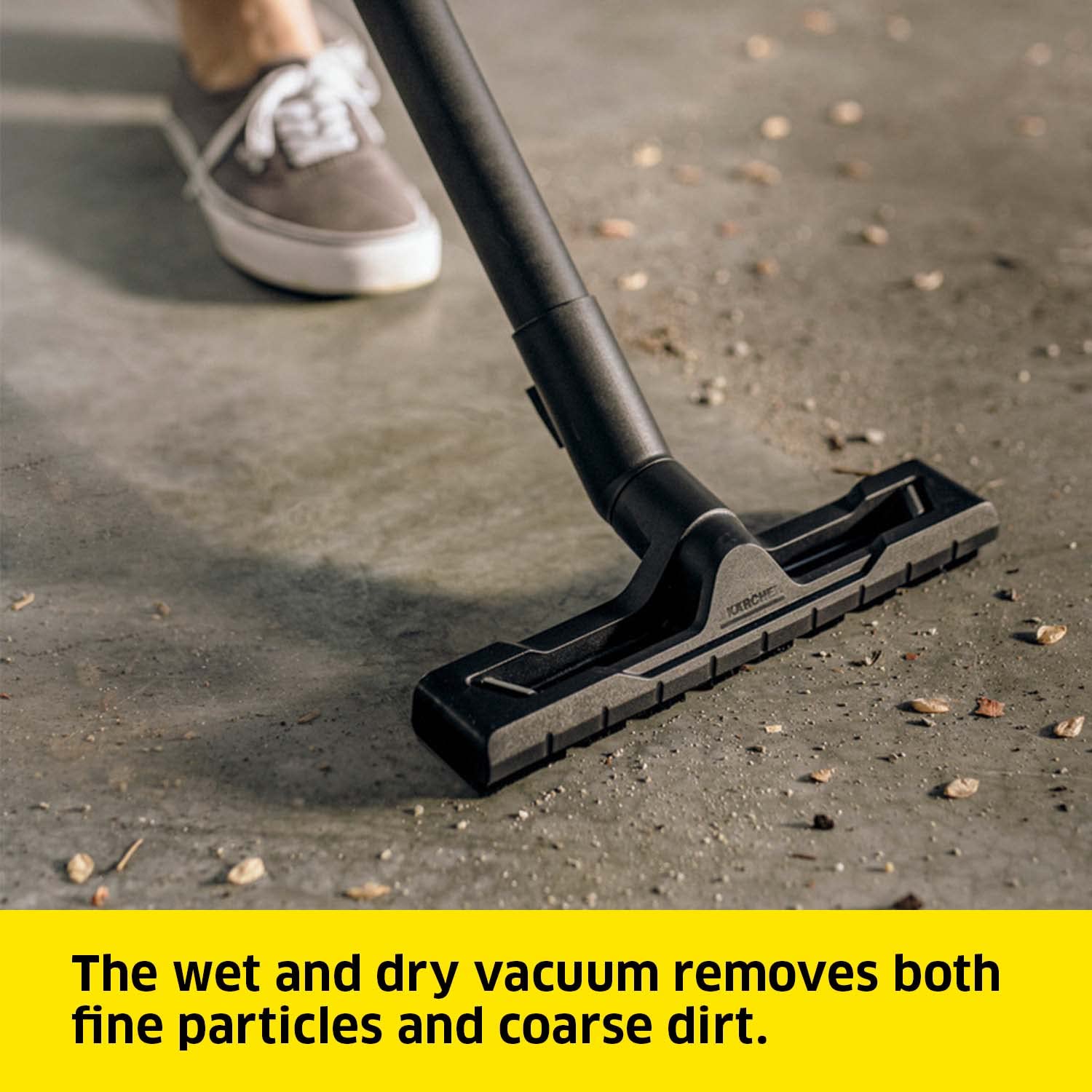 Kärcher WD 2 Plus Wet & Dry Cylinder Vacuum | 1000W Power | 12L Capacity | Yellow 4