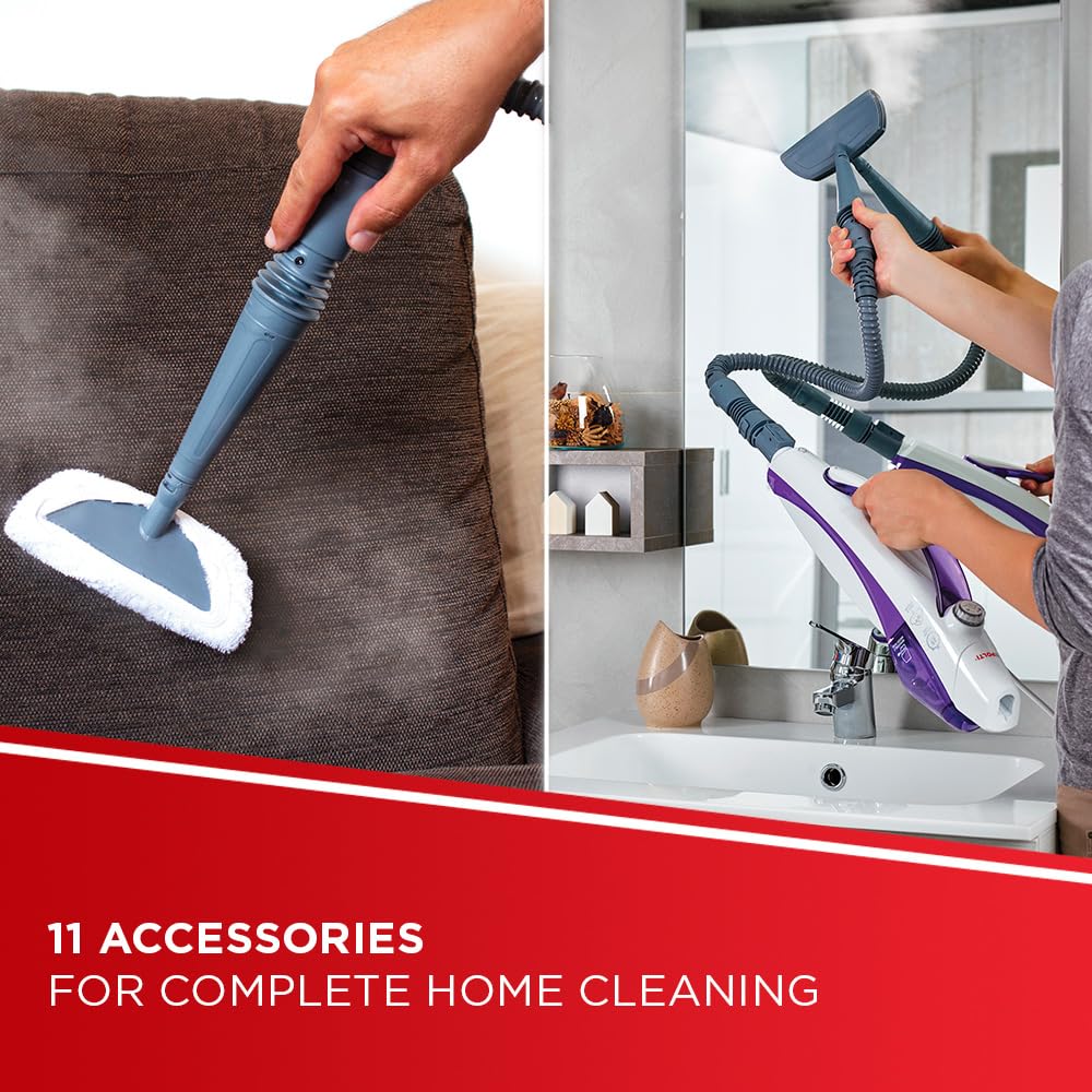 Polti Vaporetto SV440_Double 2-in-1 Steam Mop with Handheld Cleaner | 1500W | Purple 7