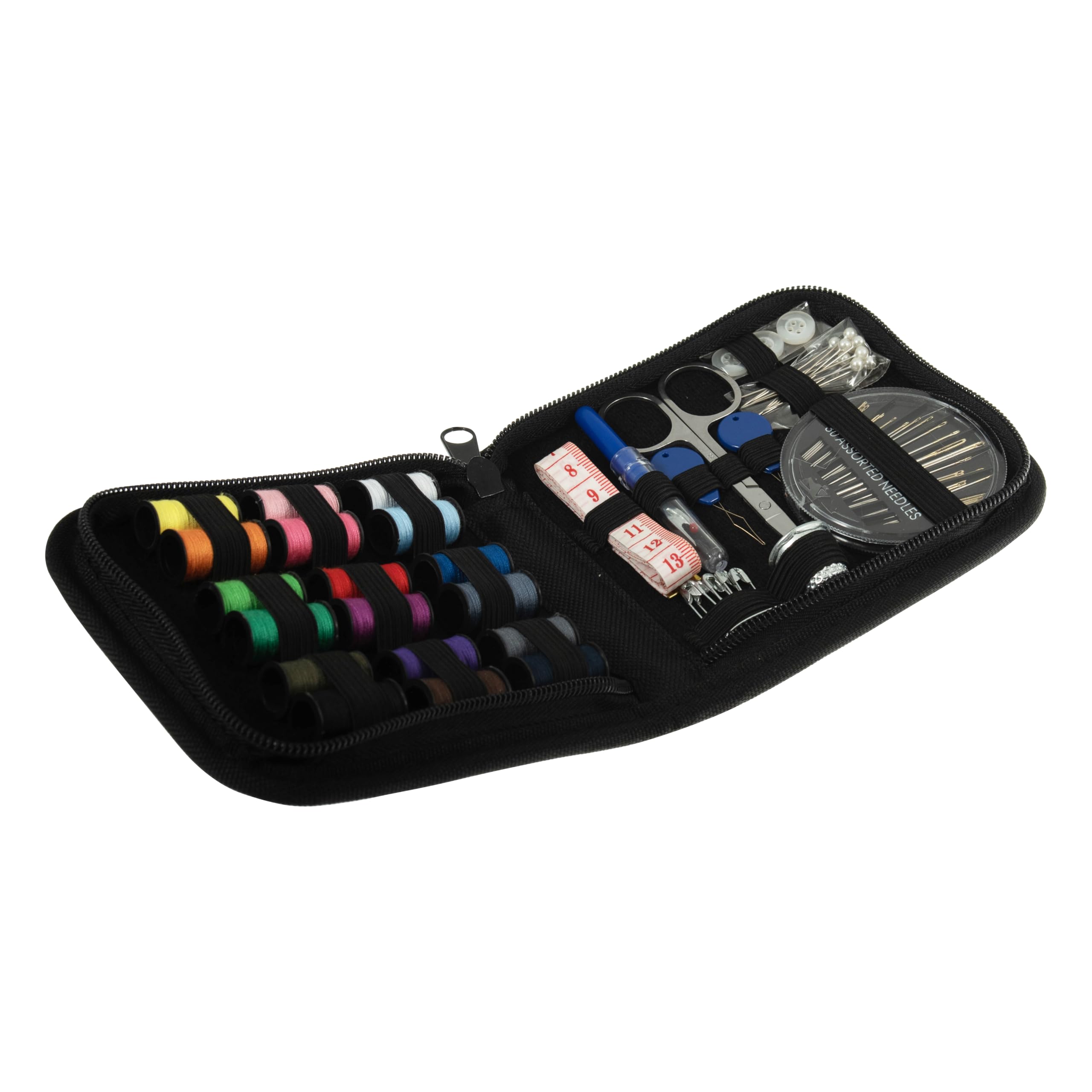 Trimits Travel Sewing Kit - Compact Blue Polyester Case for Home Repairs & DIY | Model JE10 4