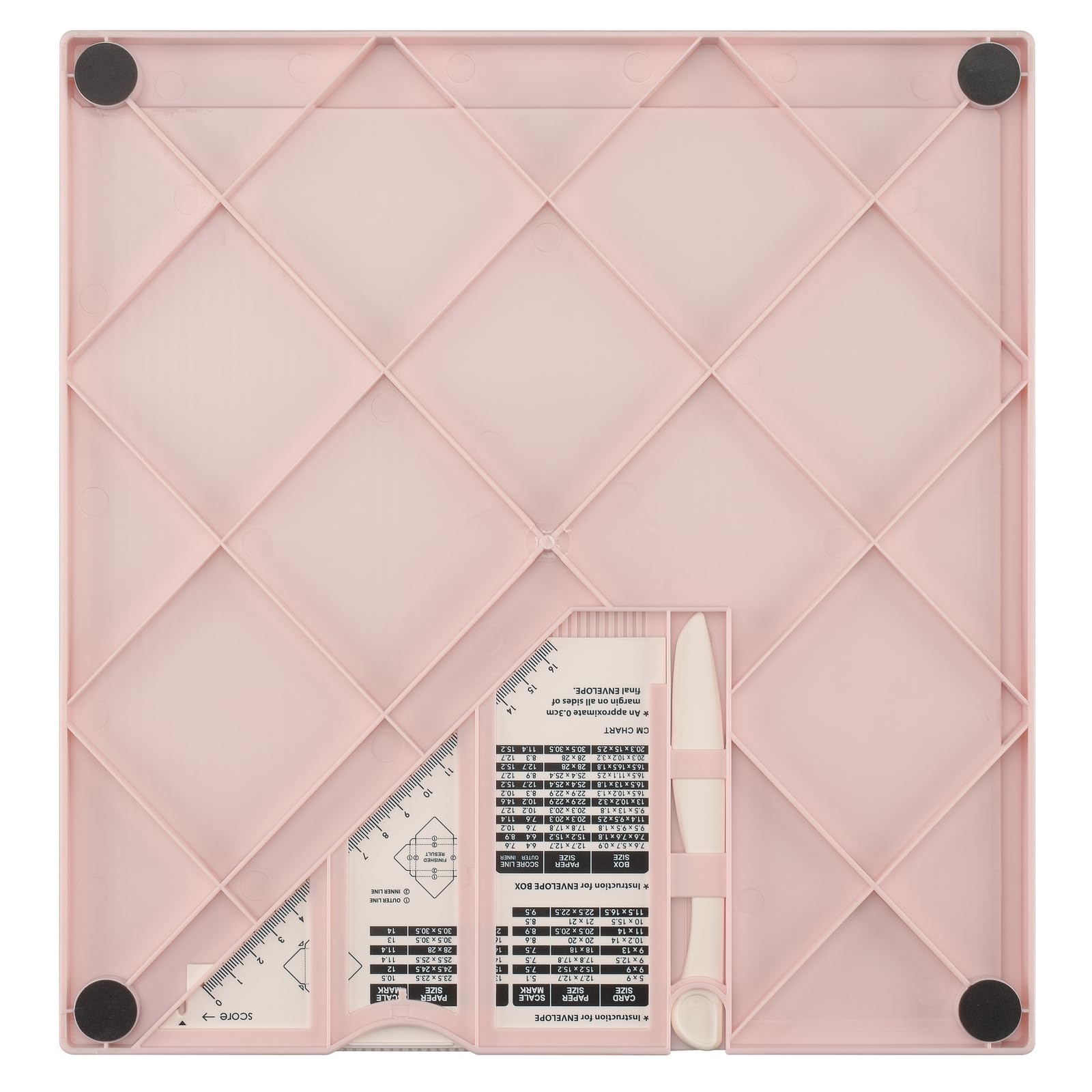Vaessen Creative Scoring Board CM with Bone Folder and Ruler | 30.5 x 30.5 cm Scoring Area 2