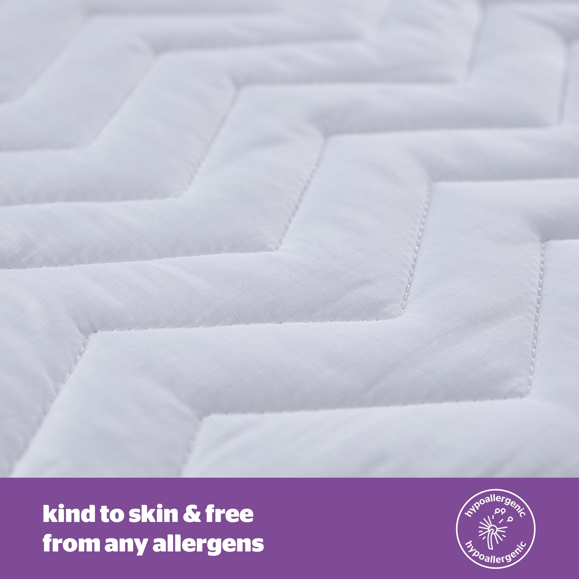 Silentnight Deep Sleep Quilted Mattress Protector - King Size, White | Hypoallergenic 5