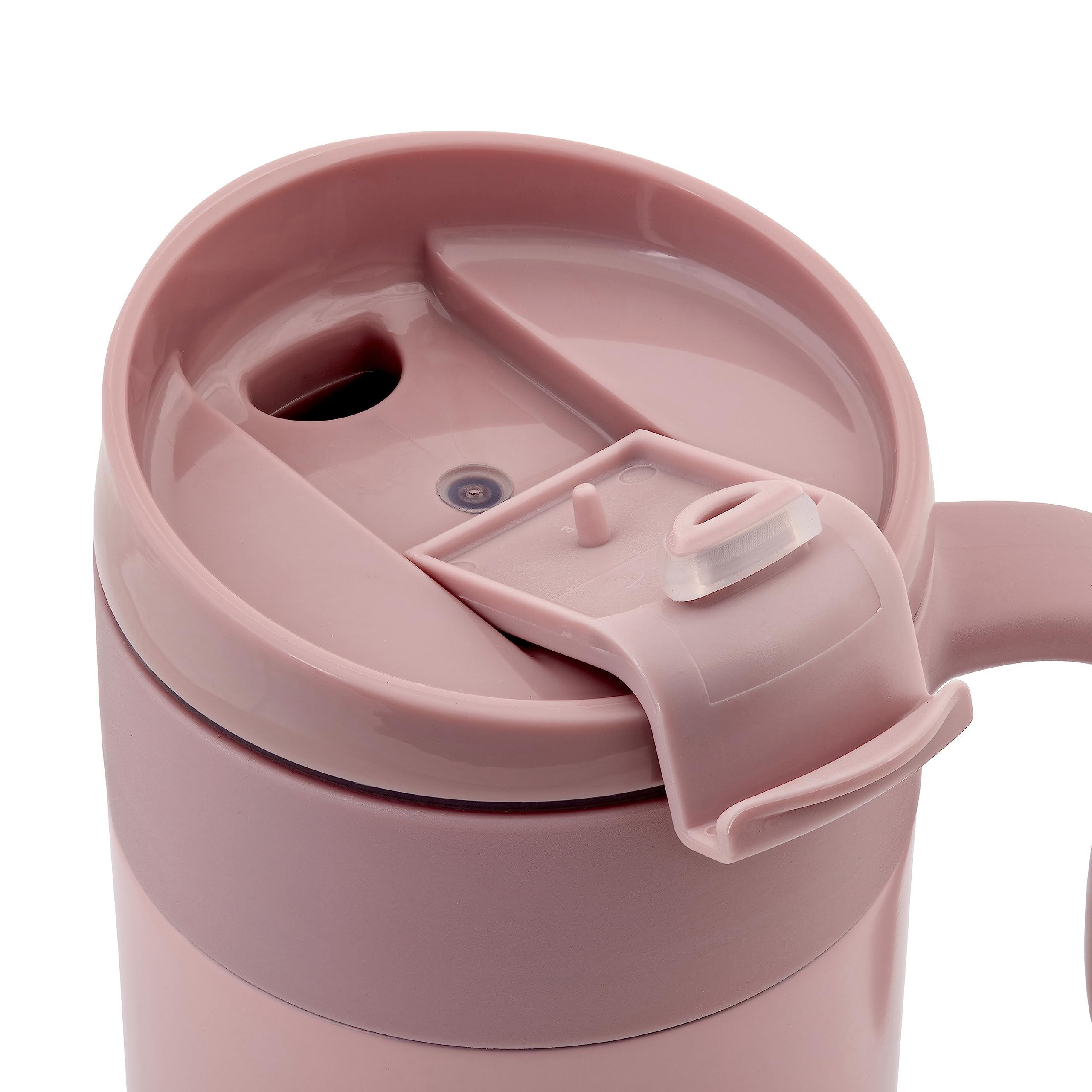 Kichna Voyager 550ML Stainless Steel Vacuum Travel Mug | Keeps Cold 14Hrs/Hot 3Hrs | Pink 5
