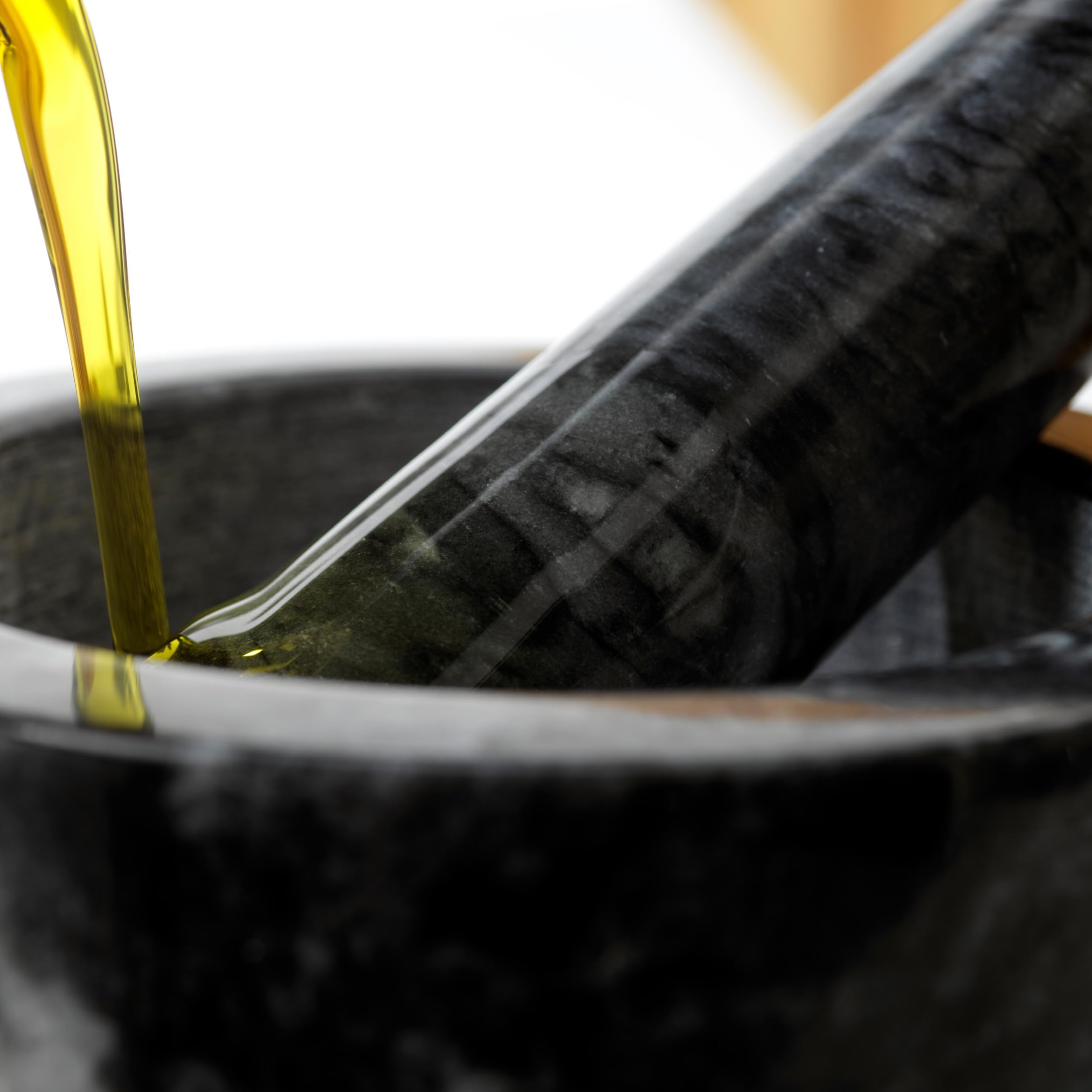 Salter BW11852EU7 Marble Pestle and Mortar Set - Black Solid Marble | Heavy Weight | 130x130x90mm 6