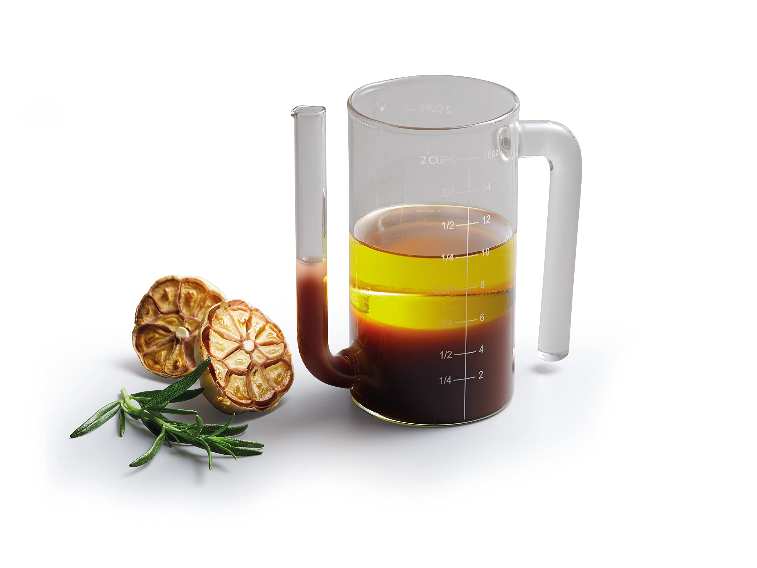 MasterClass Glass Gravy/Fat Separator Jug - 450ml Capacity | Microwave & Dishwasher Safe 2